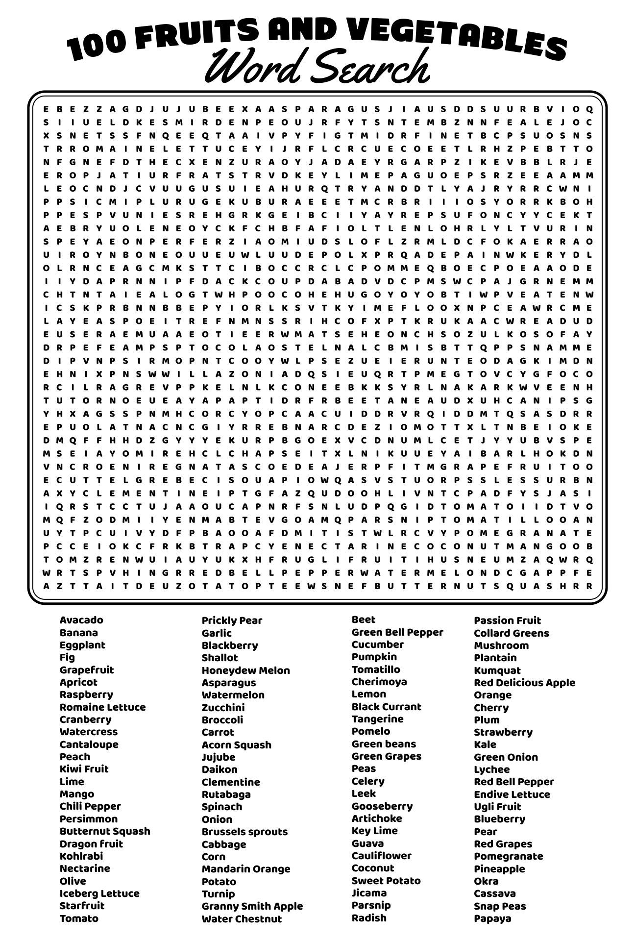 100 Word Word Searches 20 Free PDF Printables Printablee 100 Word Word Searches 20 Free PDF Printables Printablee