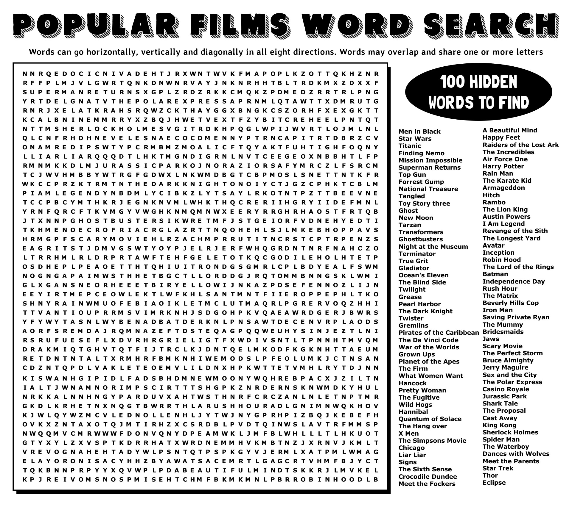 100 Word Word Searches 20 Free PDF Printables Printablee 100 Word Word Searches 20 Free PDF Printables Printablee