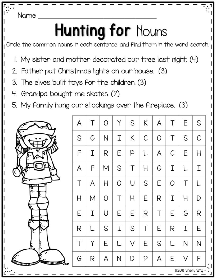 Second Grade Word Search Free Printable Second Grade Word Search Free Printable