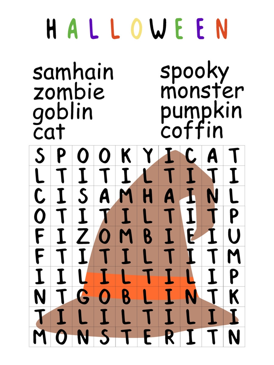 Free Printable Word Search Puzzles Halloween