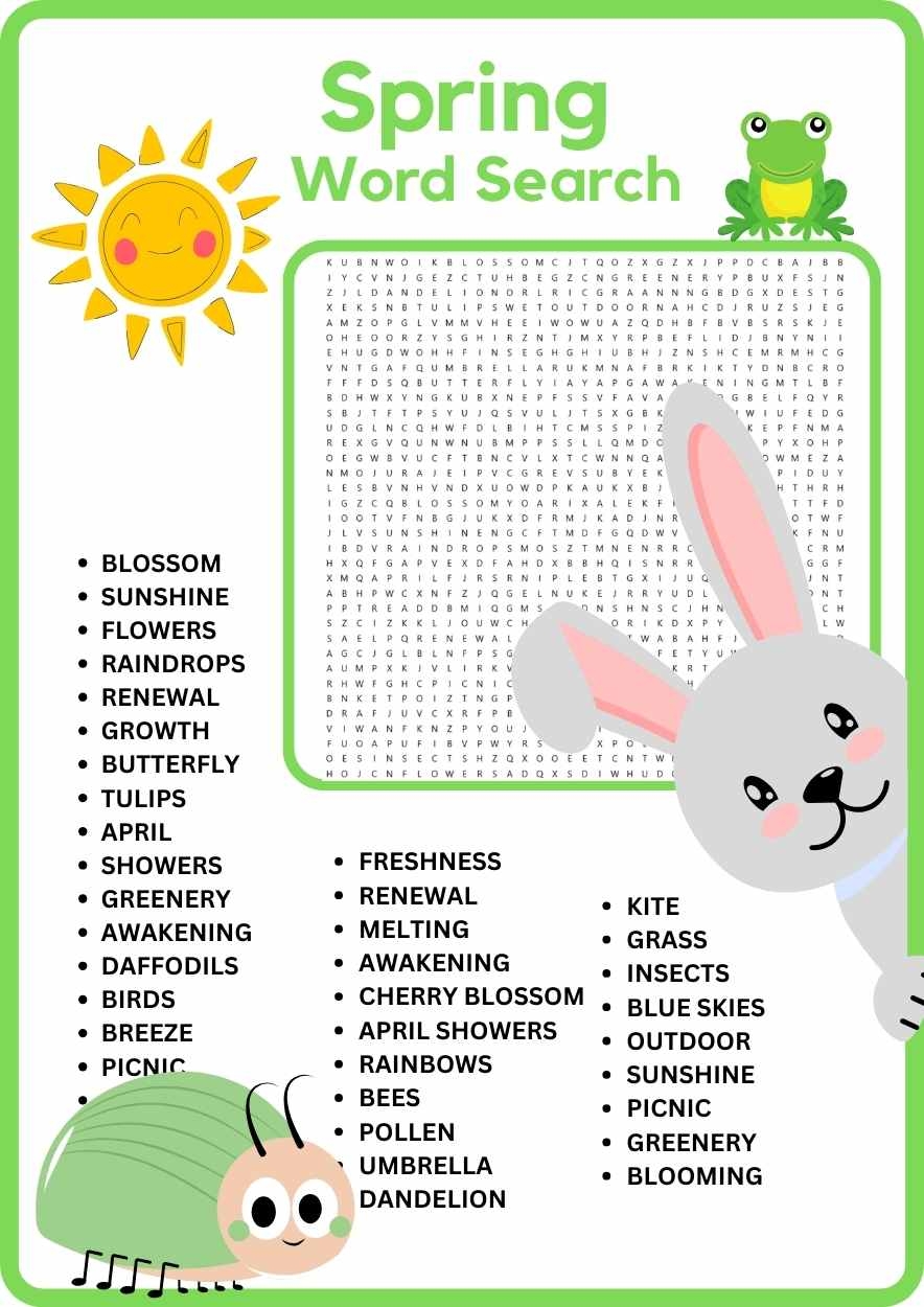3rd 4th 5th 6th Grade GIANT SPRING BREAK Word Search Worksheet Activity Made By Teachers 3rd 4th 5th 6th Grade GIANT SPRING BREAK Word Search Worksheet Activity Made By Teachers