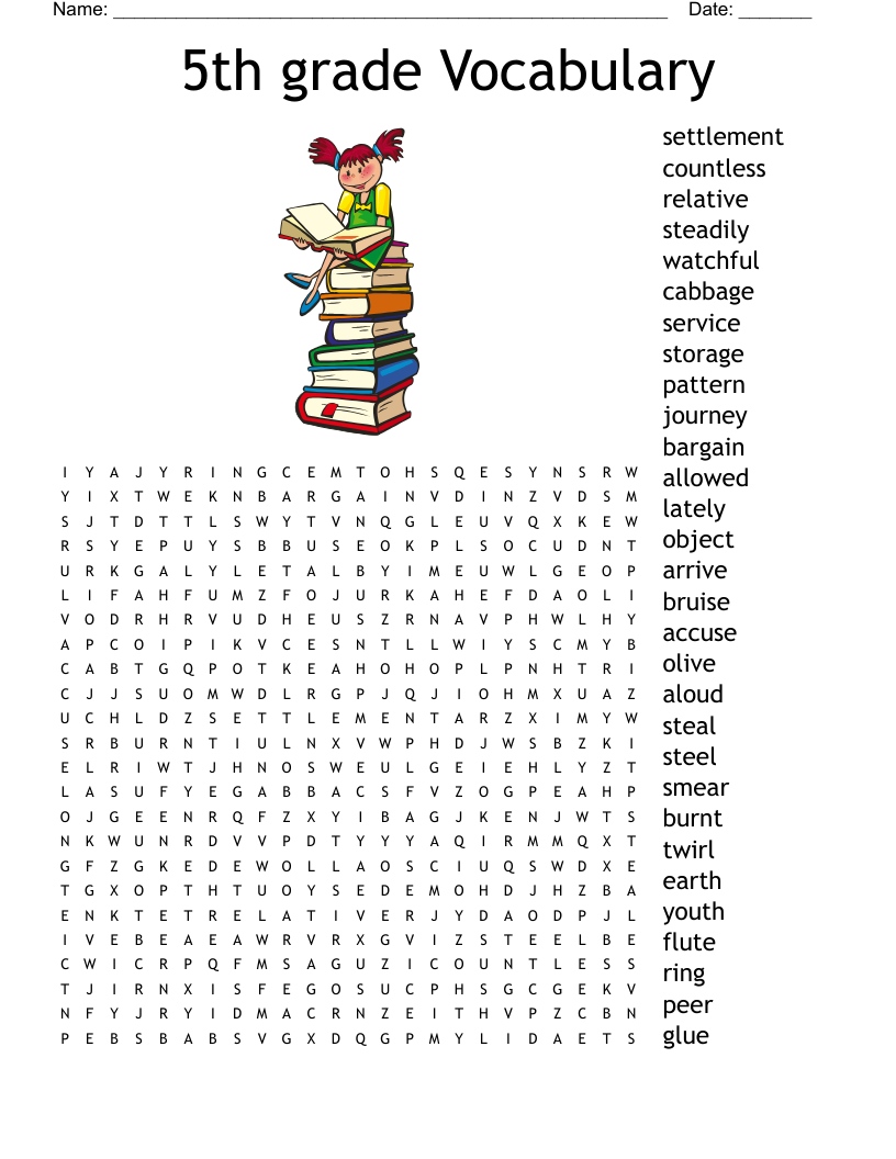 5th Grade Vocabulary Word Search WordMint 5th Grade Vocabulary Word Search WordMint