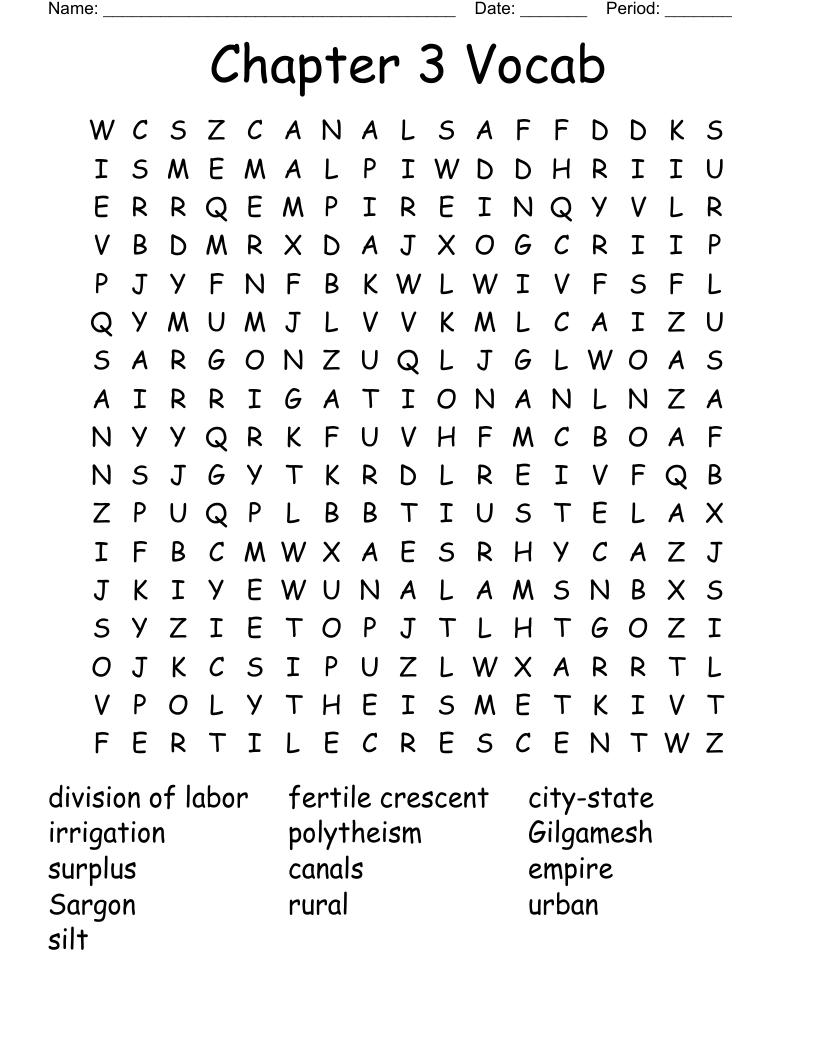 Ancient Mesopotamia Word Search WordMint Ancient Mesopotamia Word Search WordMint