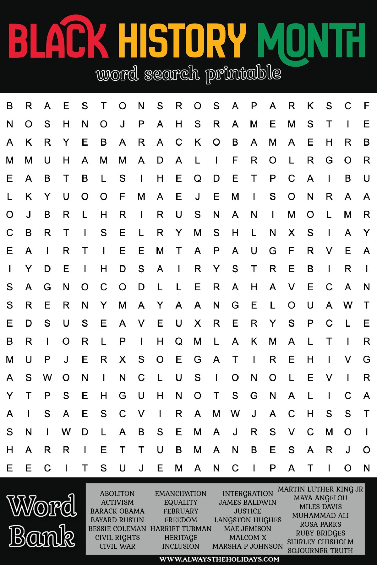 History Word Search Puzzles Printable History Word Search Puzzles Printable