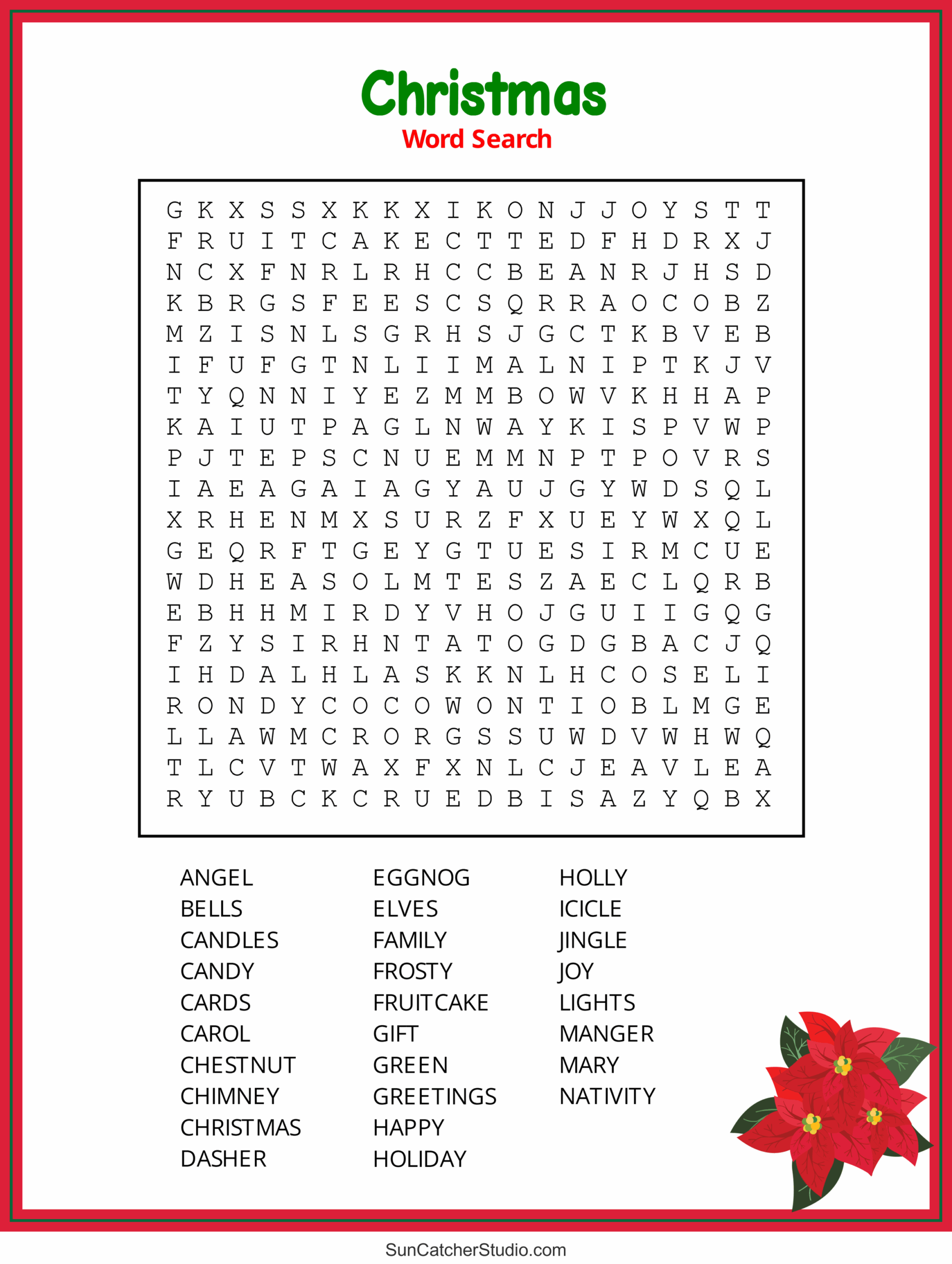 Christmas Word Search Free Printable PDF Puzzles Free Printables Monograms Design Tools Patterns U0026 DIY Projects Christmas Word Search Free Printable PDF Puzzles Free Printables Monograms Design Tools Patterns U0026 DIY Projects