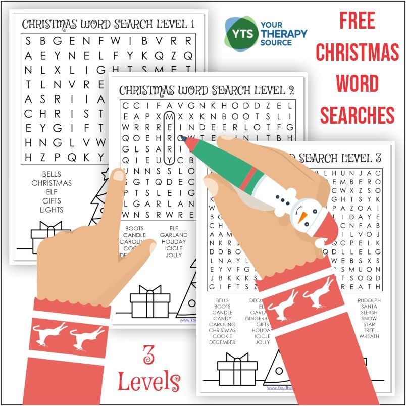 Free Printable Easy Christmas Word Searches Free Printable Easy Christmas Word Searches