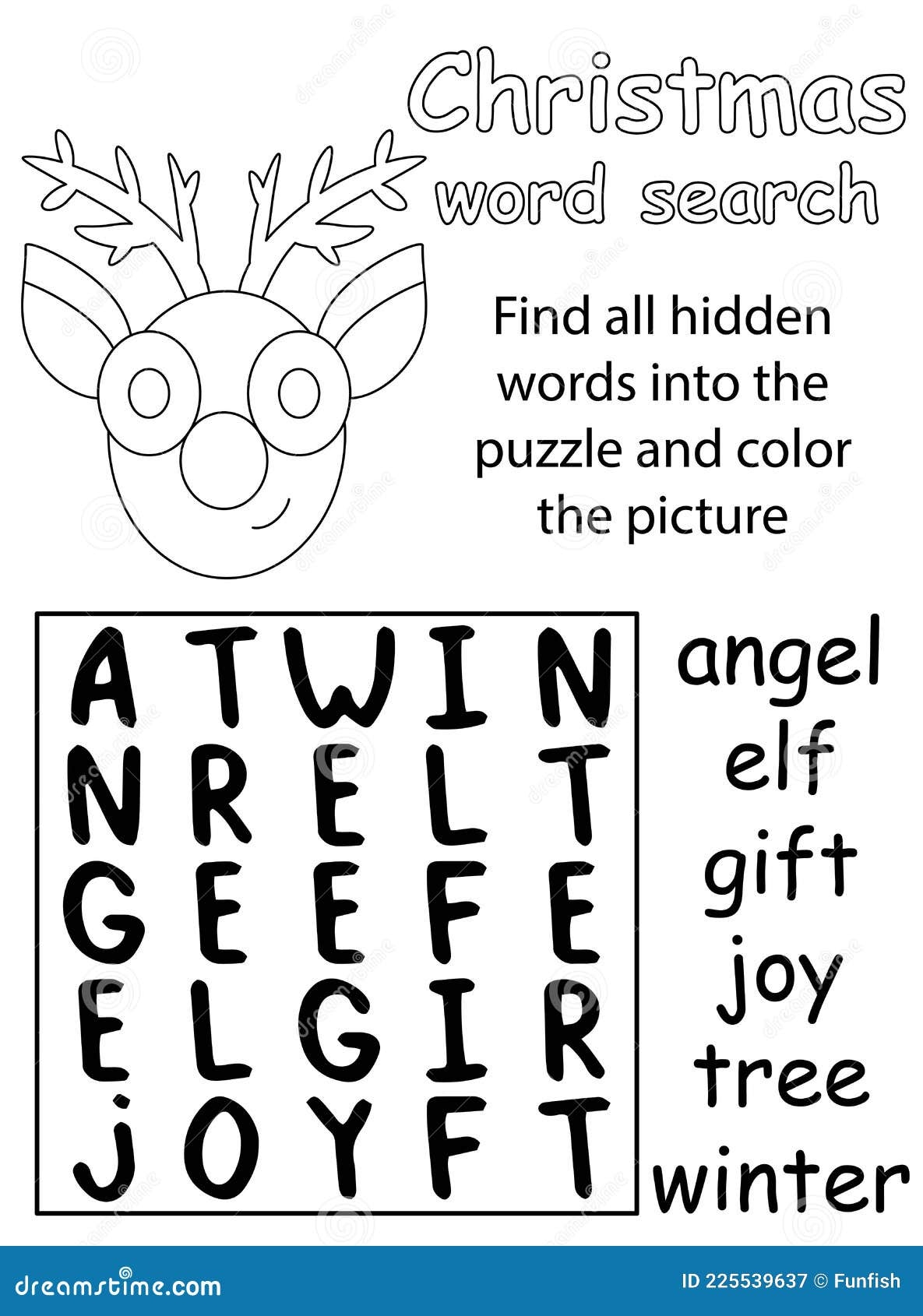 Christmas Word Search Puzzle For Kids Black And White Vector Illustration Stock Vector Illustration Of English Colorless 225539637 Christmas Word Search Puzzle For Kids Black And White Vector Illustration Stock Vector Illustration Of English Colorless 225539637