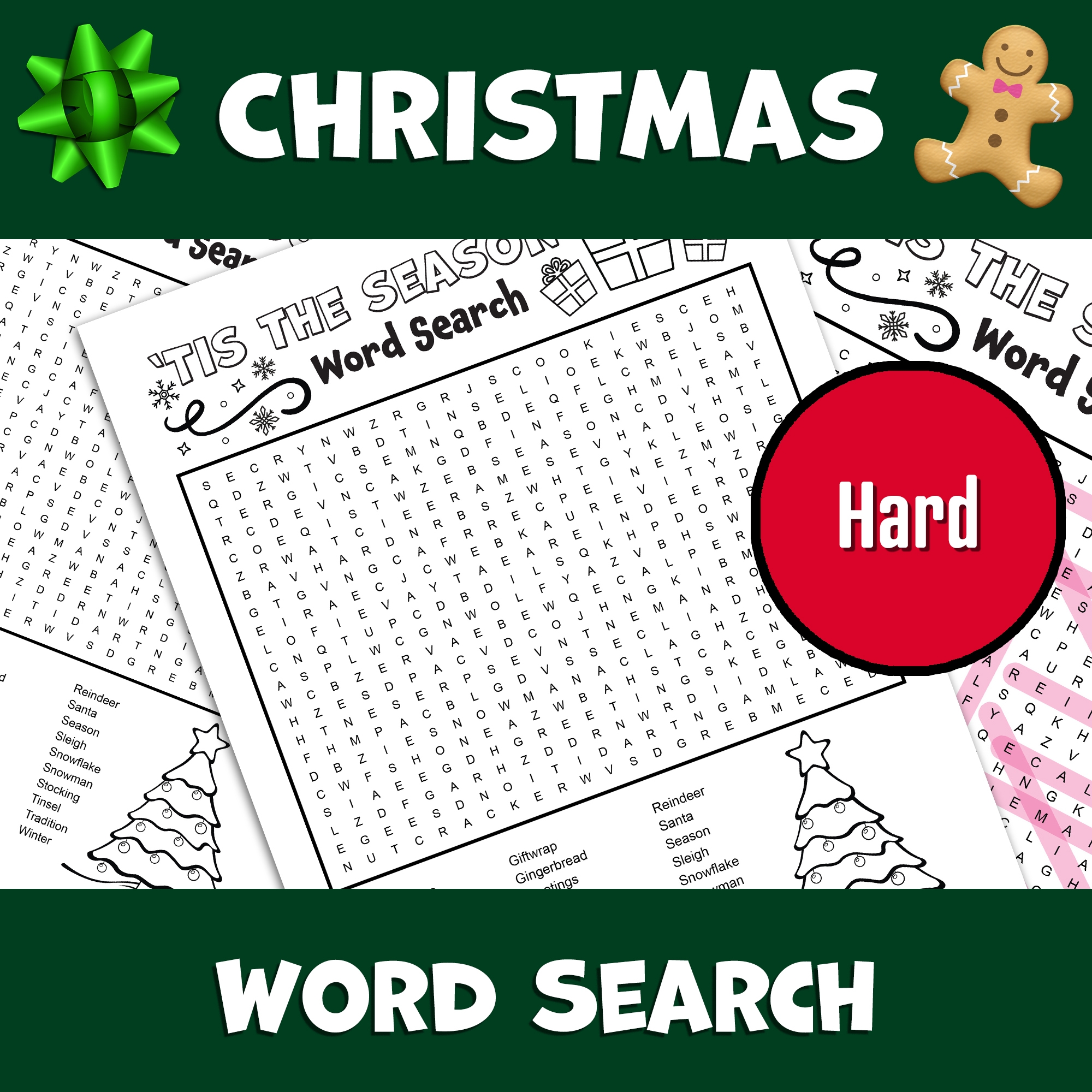 Free Printable Holiday Word Search Puzzles