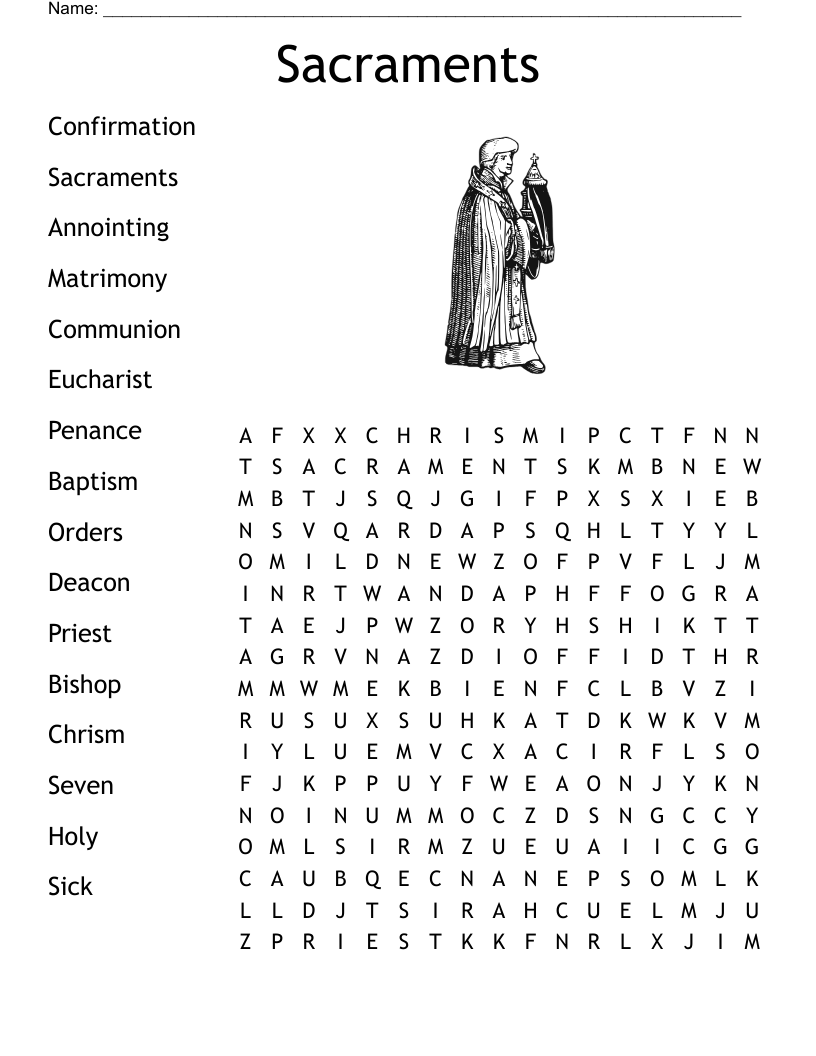 First Communion Word Search Printable First Communion Word Search Printable