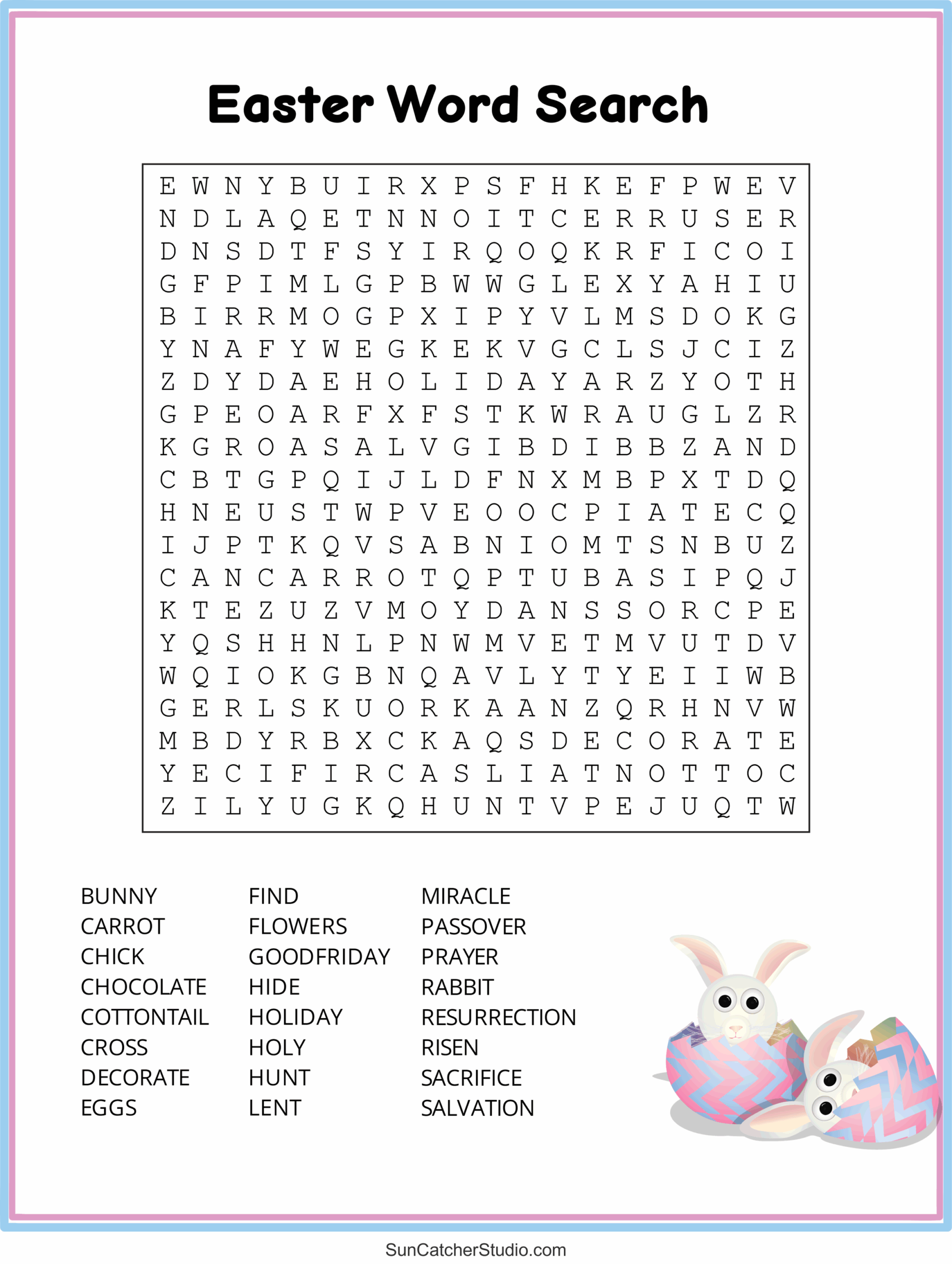 Easter Word Search Free Printable PDF Puzzles Free Printables Monograms Design Tools Patterns U0026 DIY Projects Easter Word Search Free Printable PDF Puzzles Free Printables Monograms Design Tools Patterns U0026 DIY Projects