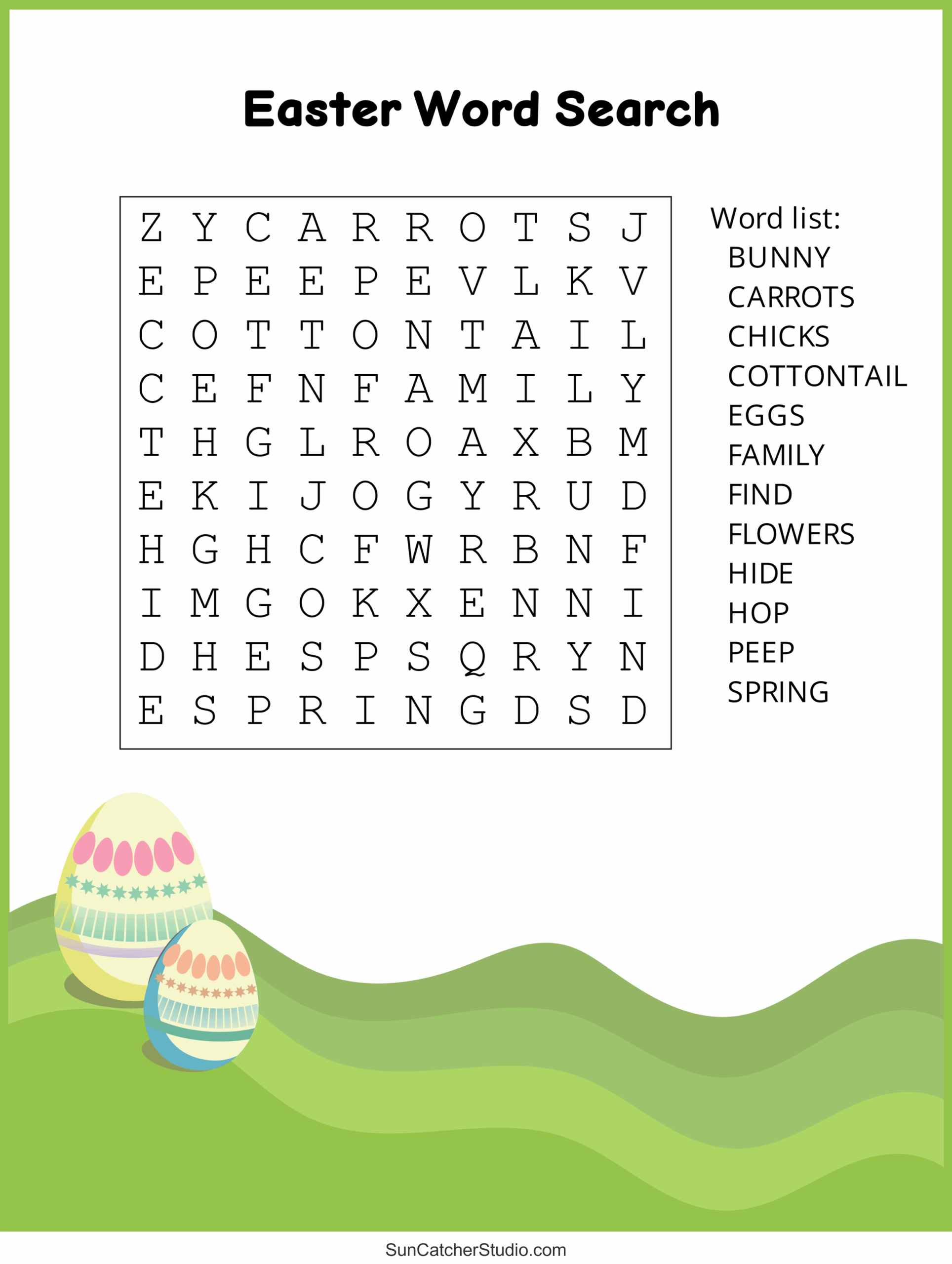 Easter Word Search Free Printable PDF Puzzles Free Printables Monograms Design Tools Patterns U0026 DIY Projects