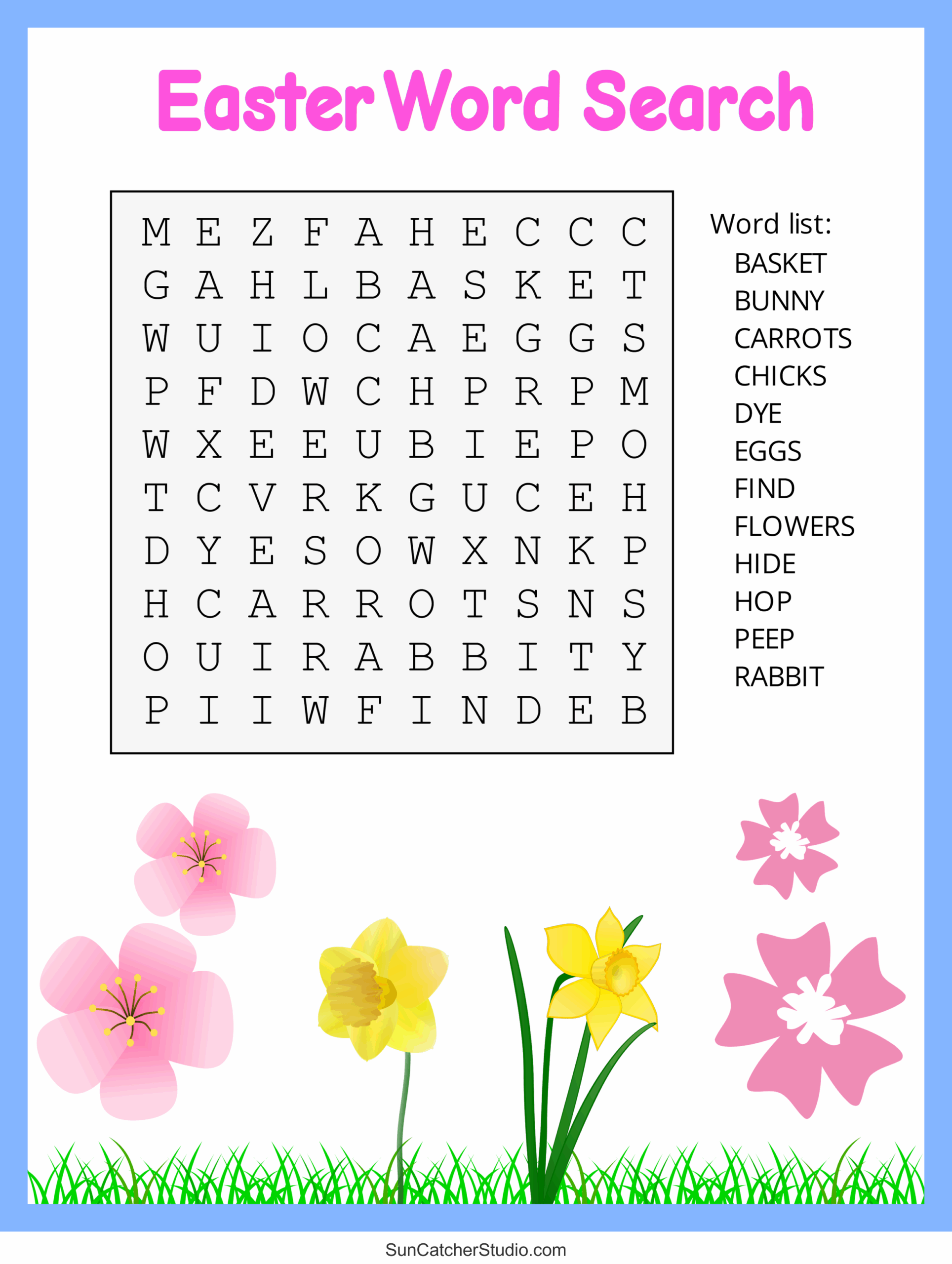 Easter Word Search Free Printable PDF Puzzles Free Printables Monograms Design Tools Patterns U0026 DIY Projects Easter Word Search Free Printable PDF Puzzles Free Printables Monograms Design Tools Patterns U0026 DIY Projects