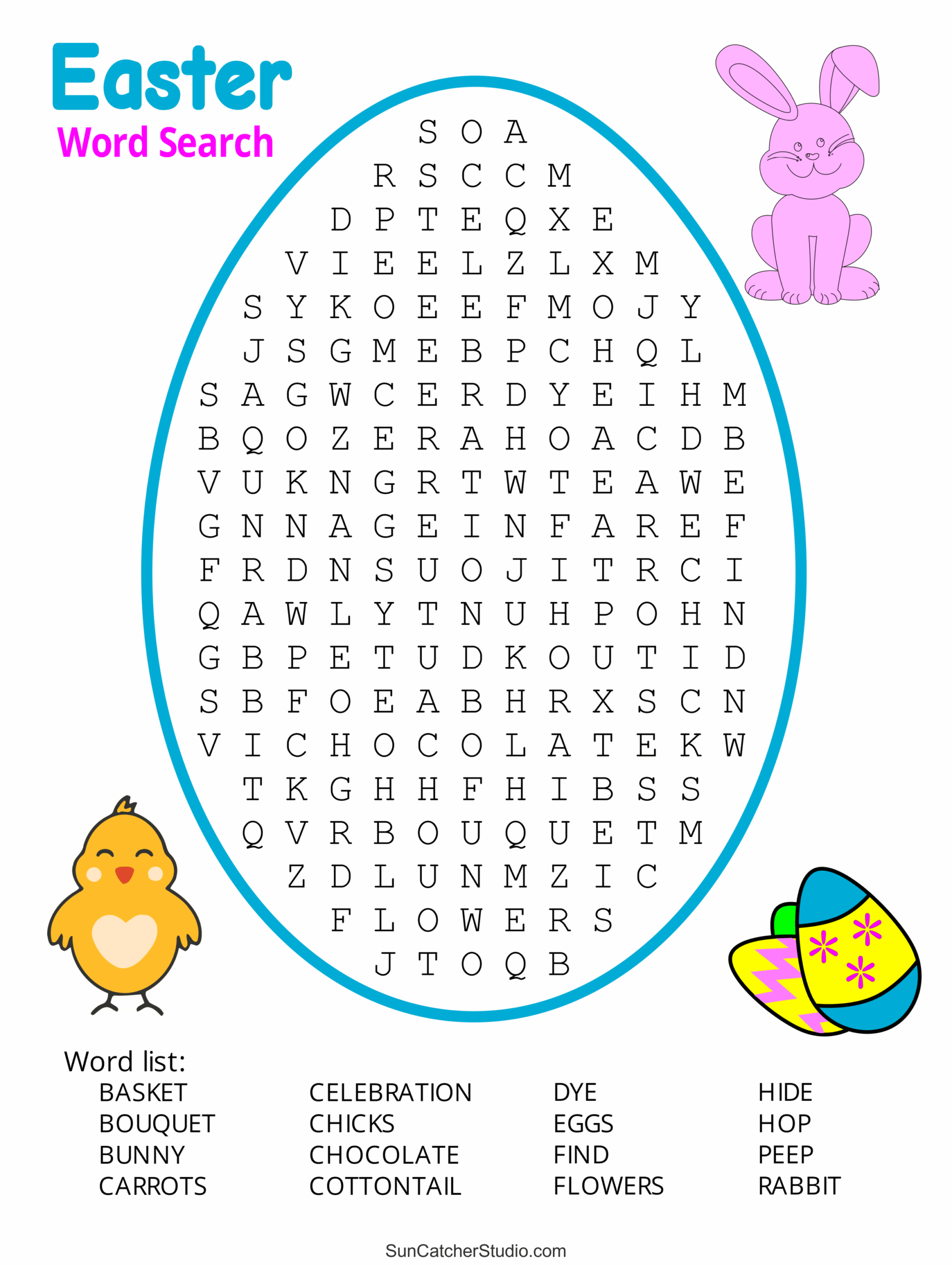 Easter Word Search Free Printable PDF Puzzles Free Printables Easter Word Search Free Printable PDF Puzzles Free Printables