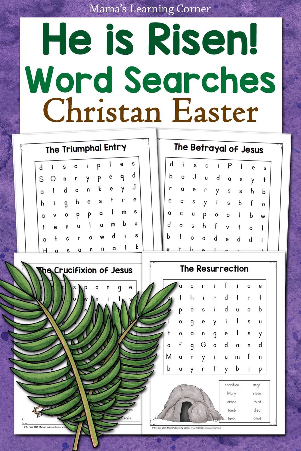 Easy Christian Easter Word Search Printable Packet Mamas Easy Christian Easter Word Search Printable Packet Mamas