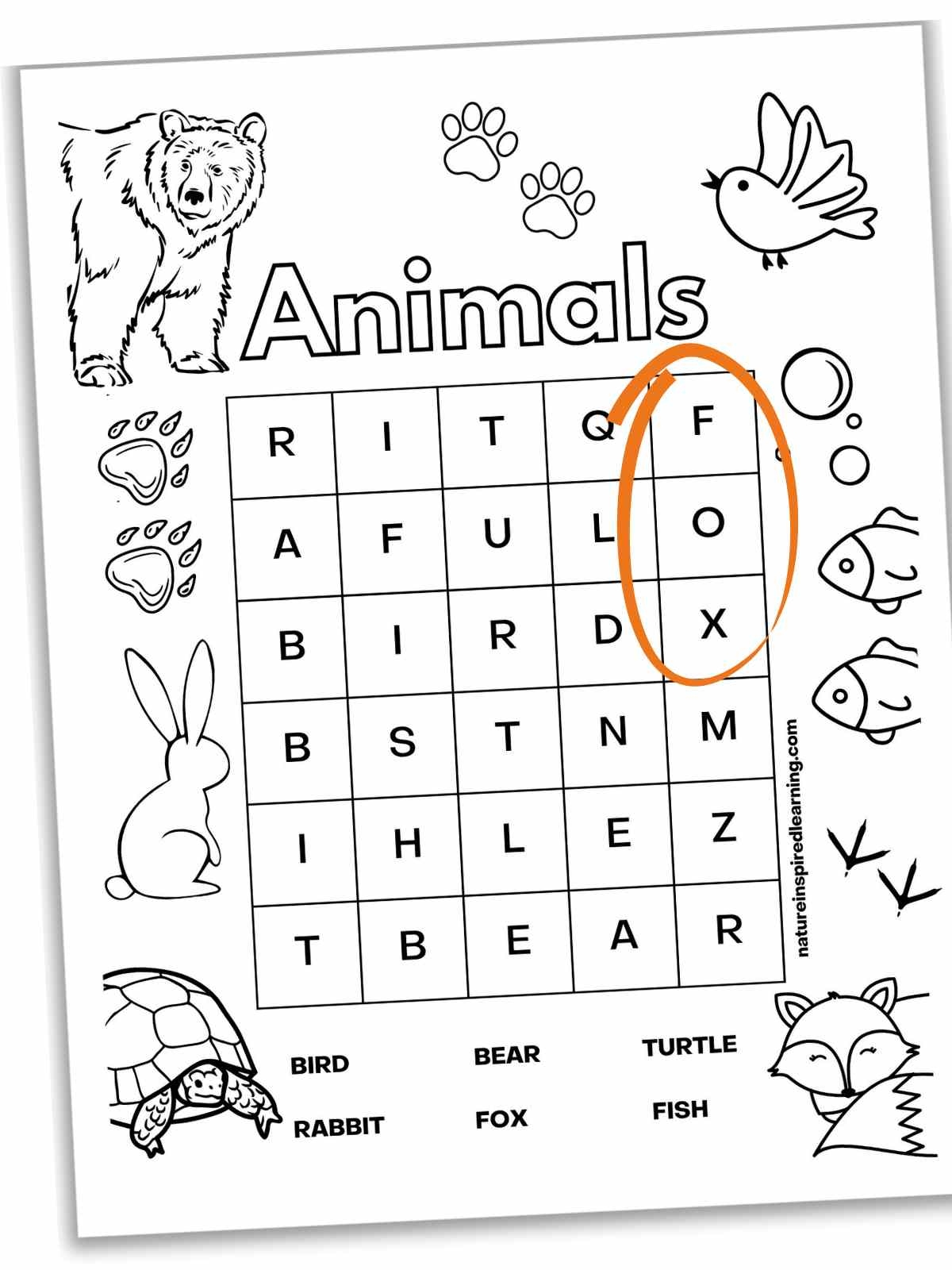 Easy Word Searches For Kindergarten Nature Inspired Learning Easy Word Searches For Kindergarten Nature Inspired Learning