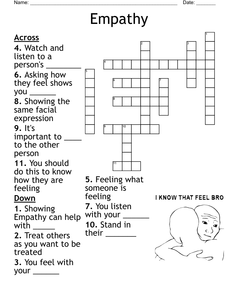 Empathy Word Search WordMint Empathy Word Search WordMint