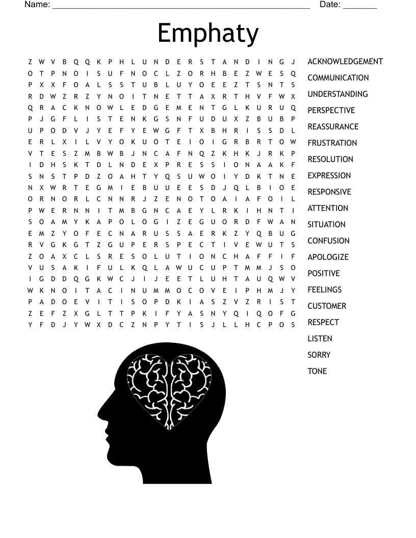 Emphaty Word Search WordMint Emphaty Word Search WordMint