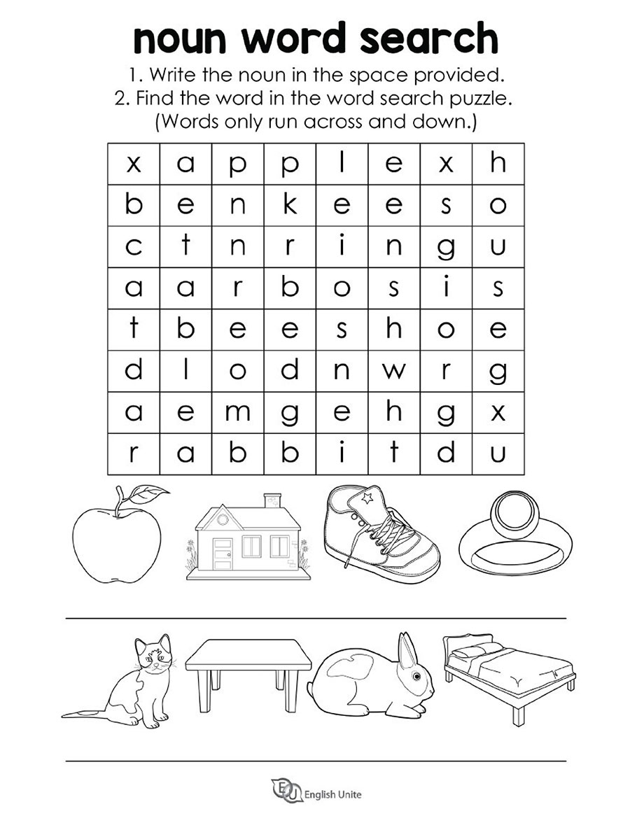 English Unite Noun Word Search Puzzle English Unite Noun Word Search Puzzle
