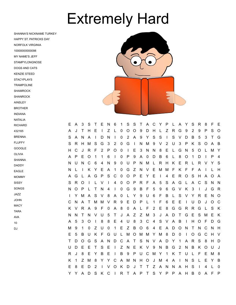 Hard Word Search For Adults Printable Hard Word Search For Adults Printable