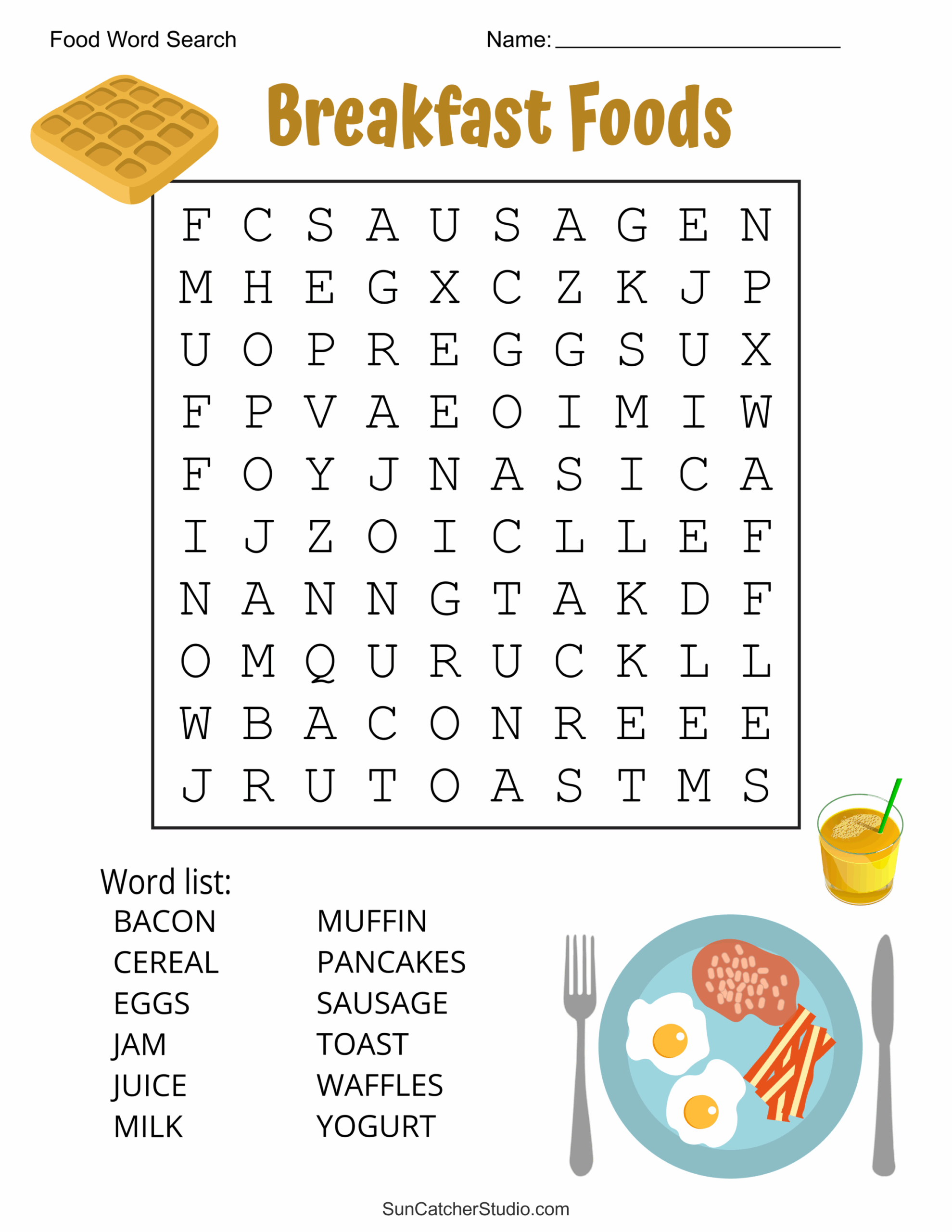 Easy Printable Word Searches For Seniors