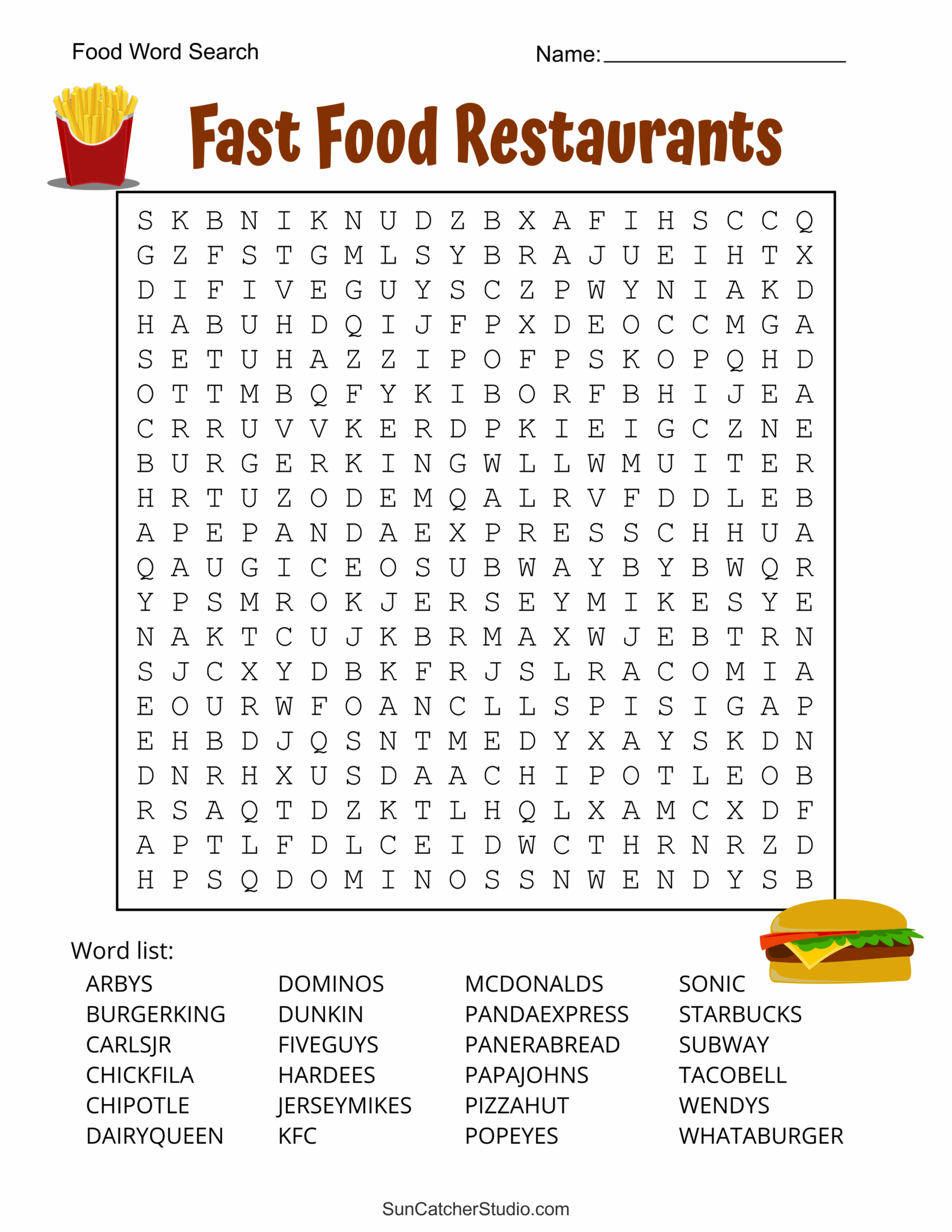 Hard Word Search Printable Worksheets