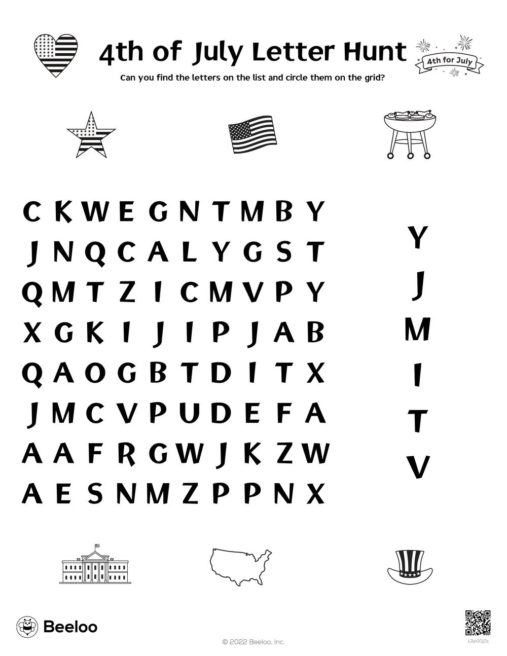 Fourth Of July themed Word Searches Beeloo Printable Crafts And Fourth Of July themed Word Searches Beeloo Printable Crafts And