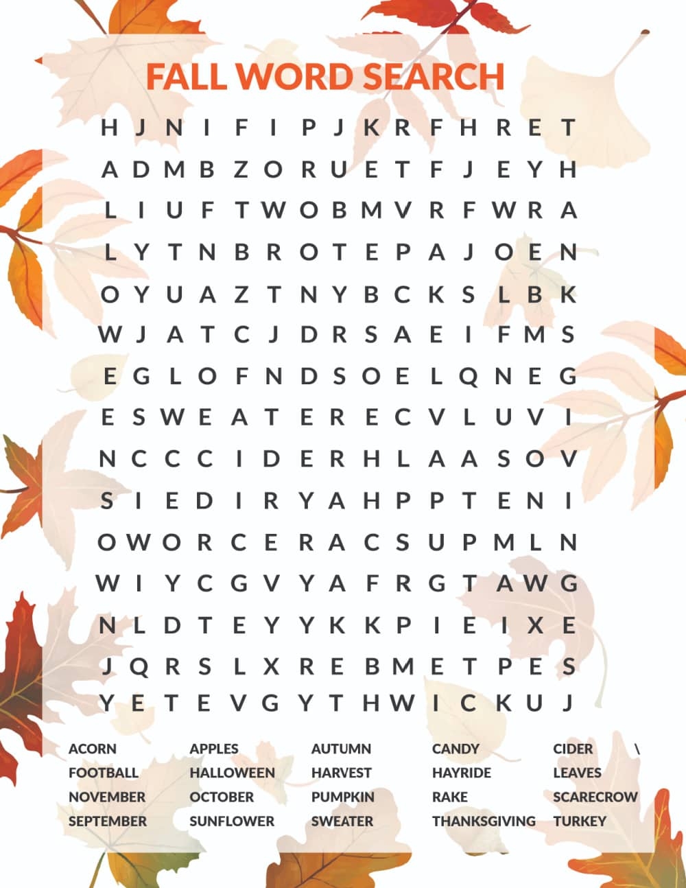 Free Fall Word Search Printable Freebie Finding Mom Worksheets Library Free Fall Word Search Printable Freebie Finding Mom Worksheets Library