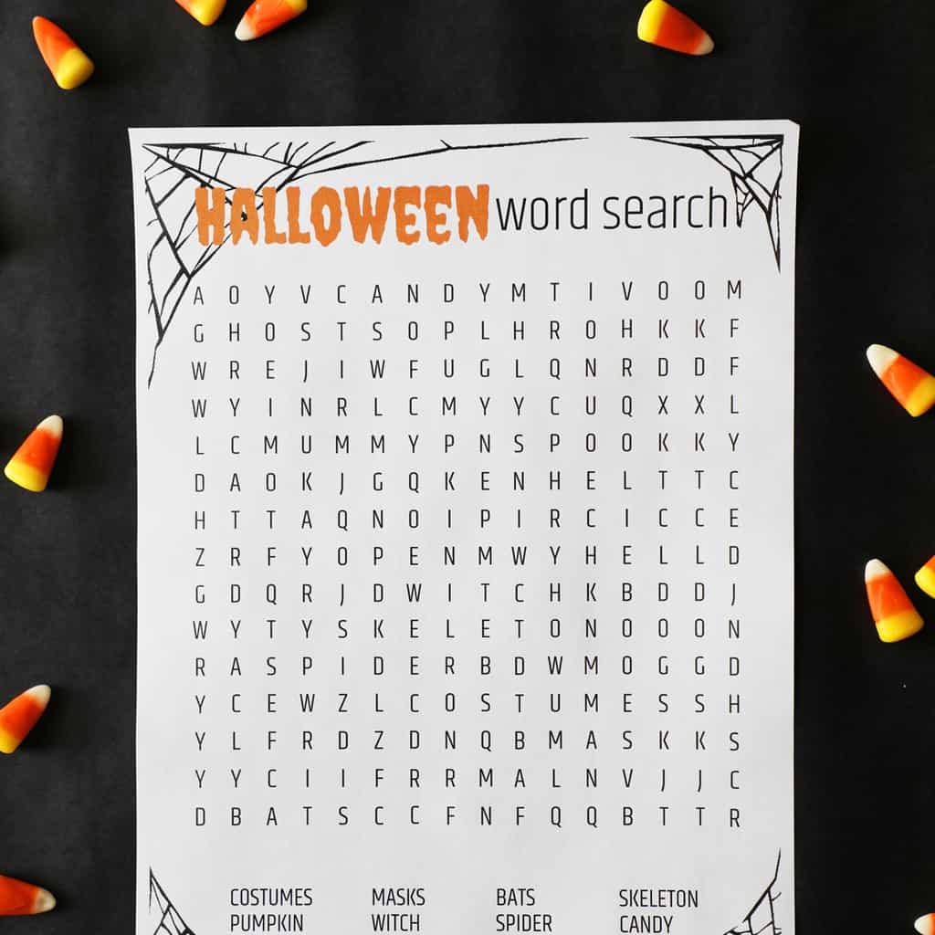 Halloween Word Search Printable Easy Halloween Word Search Printable Easy