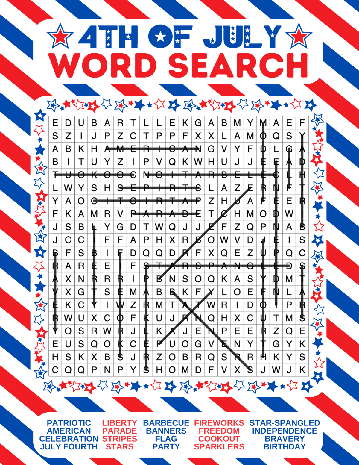 Free Printable 4th Of July Word Search Prudent Penny Pincher Free Printable 4th Of July Word Search Prudent Penny Pincher