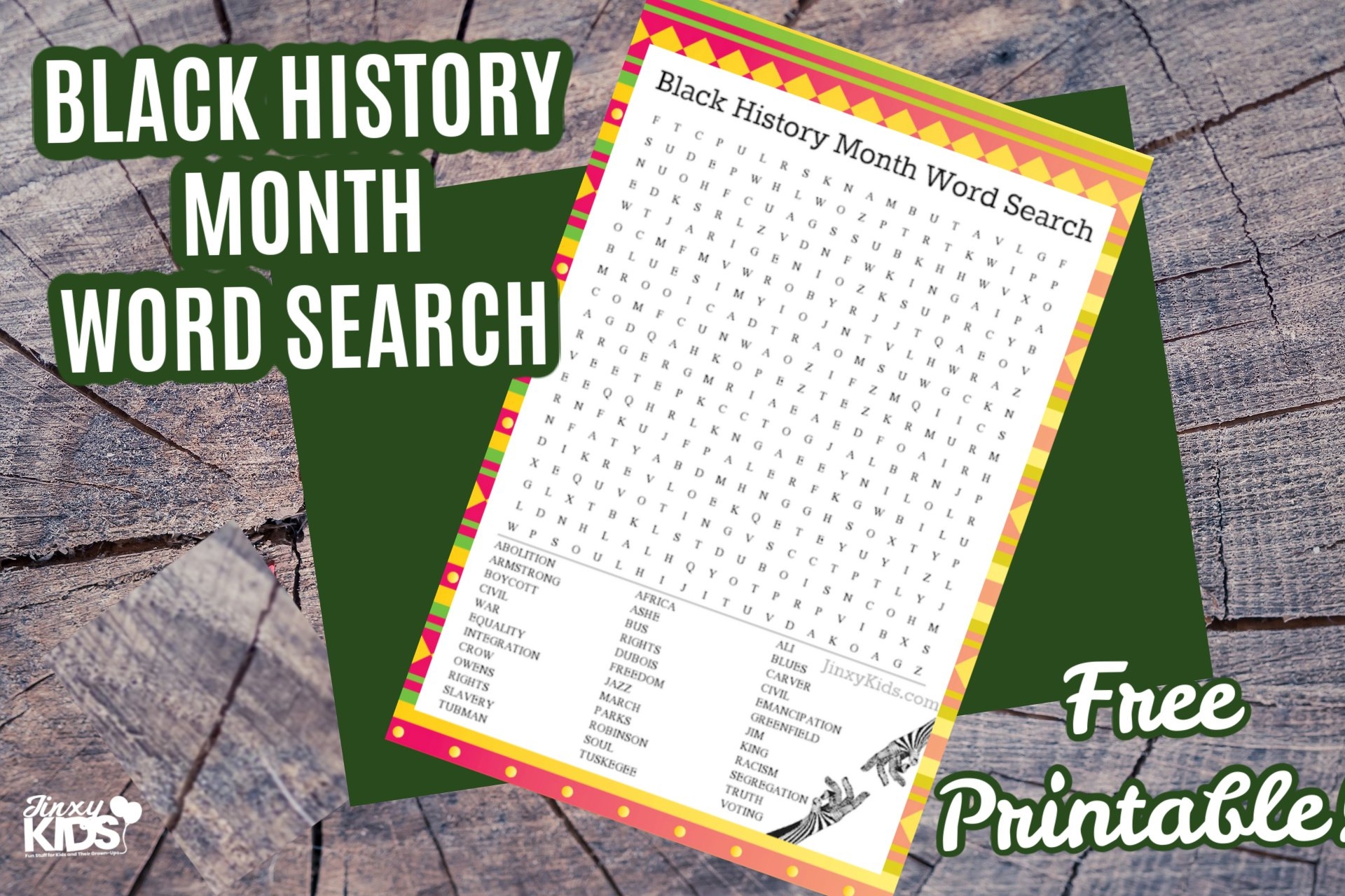 Printable Word Search Black History Month Printable Word Search Black History Month