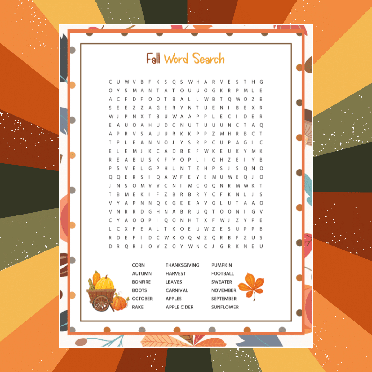 Free Printable Fall Word Search With Answer Key Worksheets Library Free Printable Fall Word Search With Answer Key Worksheets Library