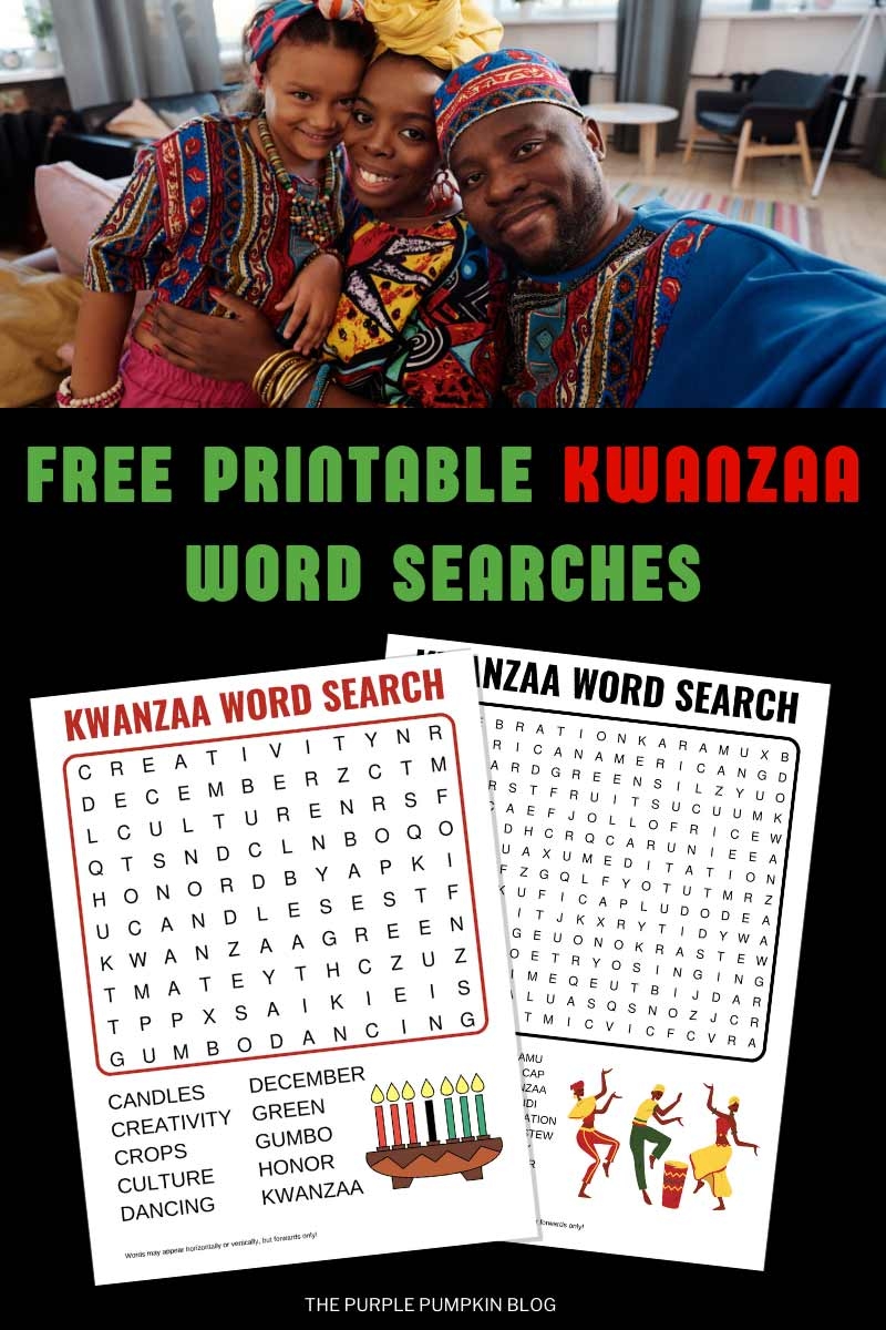Free Printable Kwanzaa Word Search Puzzles Free Printable Kwanzaa Word Search Puzzles