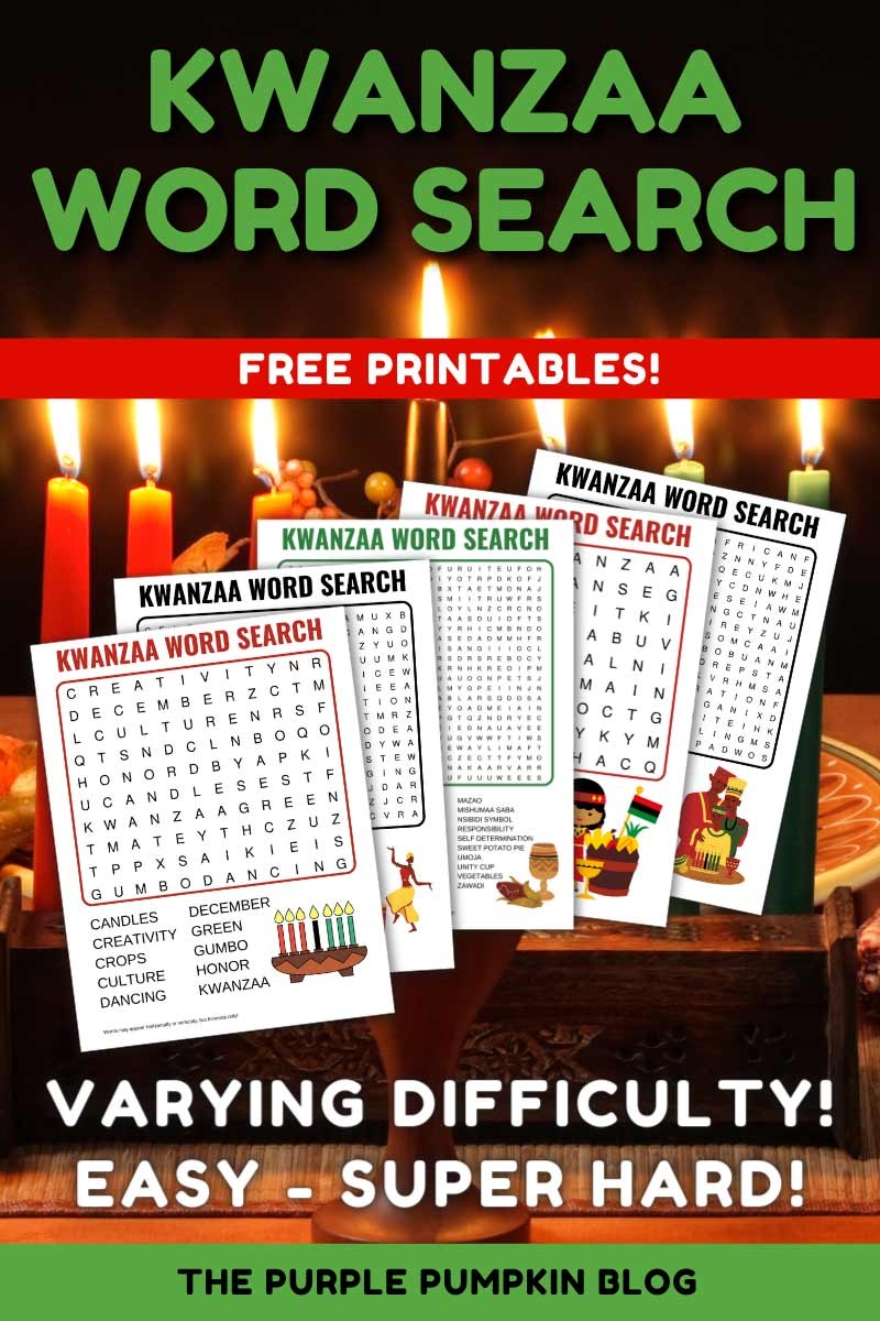 Kwanzaa Word Search Printable Kwanzaa Word Search Printable