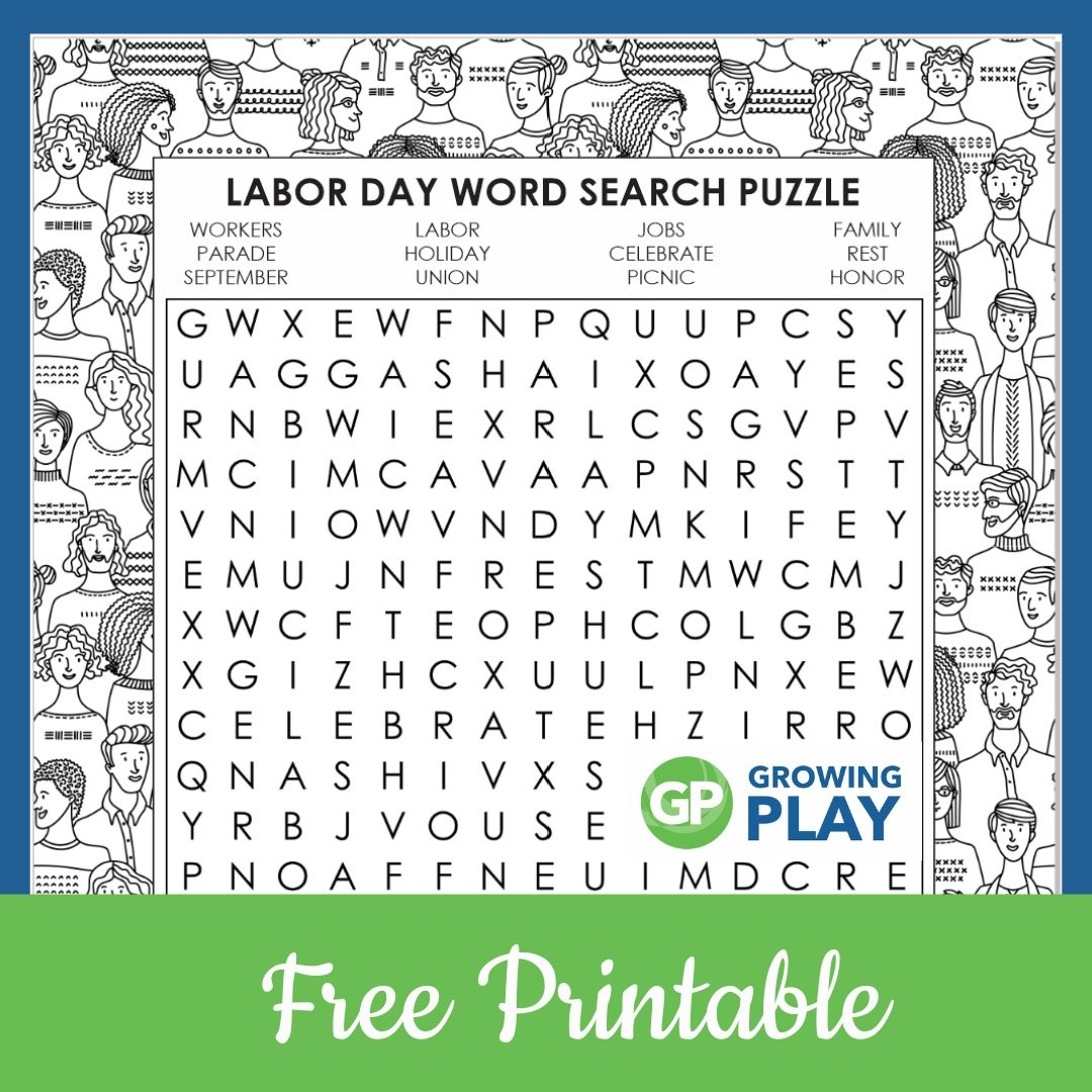 Free Printable Labor Day Word Search Puzzle Growing Play Worksheets Library Free Printable Labor Day Word Search Puzzle Growing Play Worksheets Library