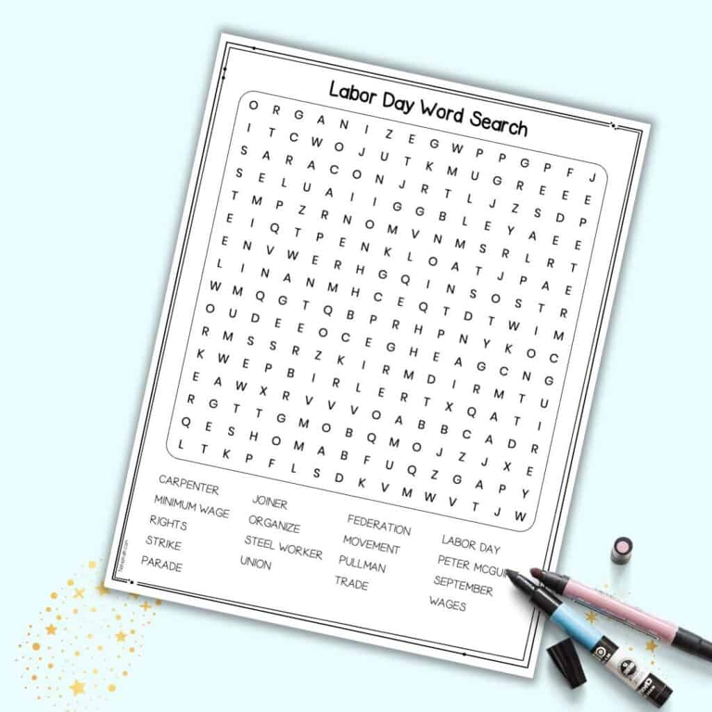 Free Printable Labor Day Word Search Puzzle The Artisan Life Free Printable Labor Day Word Search Puzzle The Artisan Life