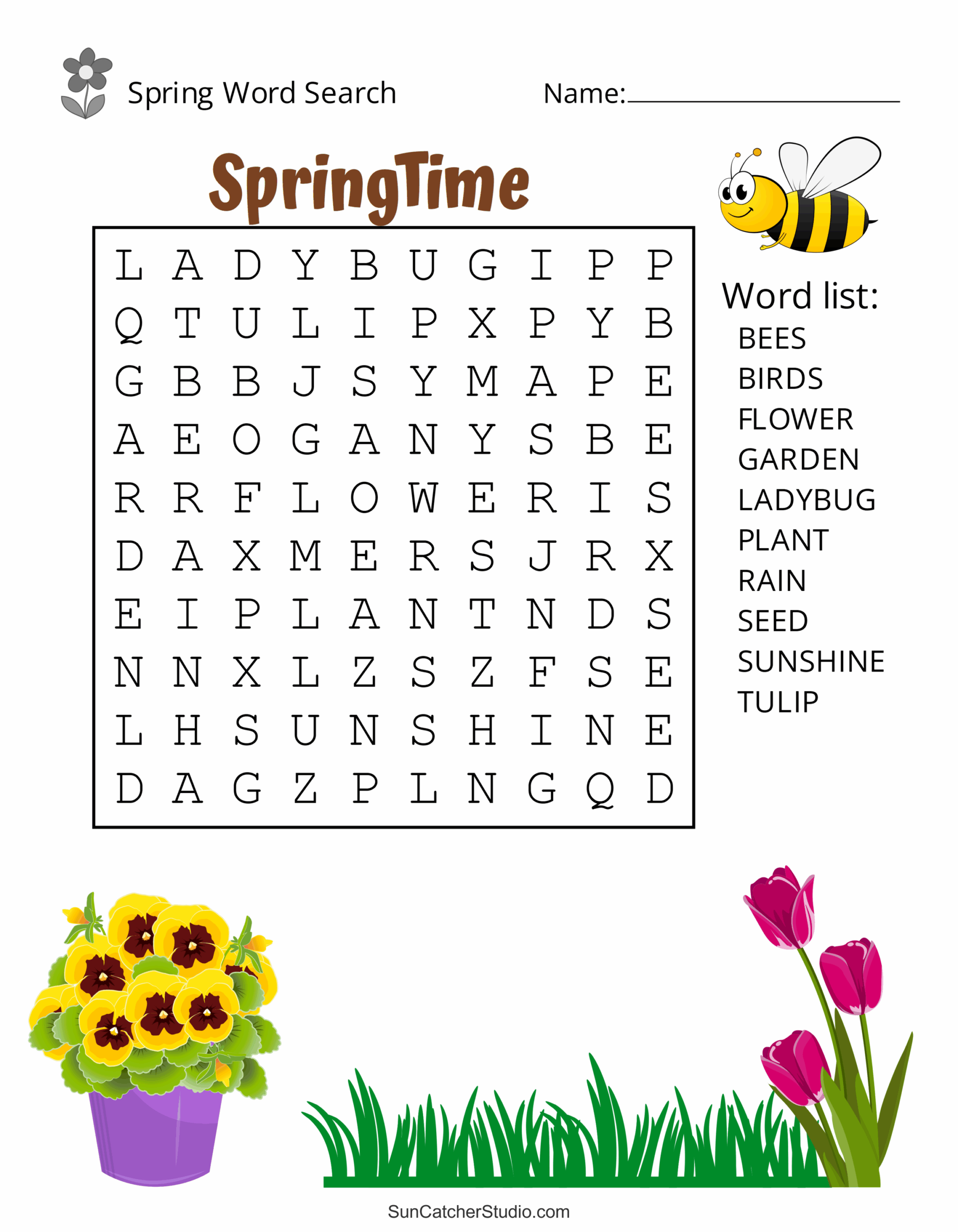 Free Printable Spring Word Search Puzzles Free Printables Monograms Design Tools Patterns U0026 DIY Projects Free Printable Spring Word Search Puzzles Free Printables Monograms Design Tools Patterns U0026 DIY Projects