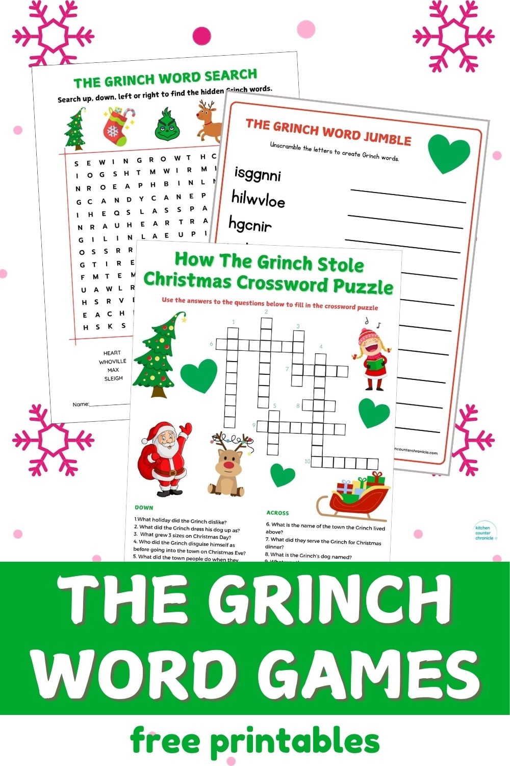 Free Printable The Grinch Word Games Free Printable The Grinch Word Games