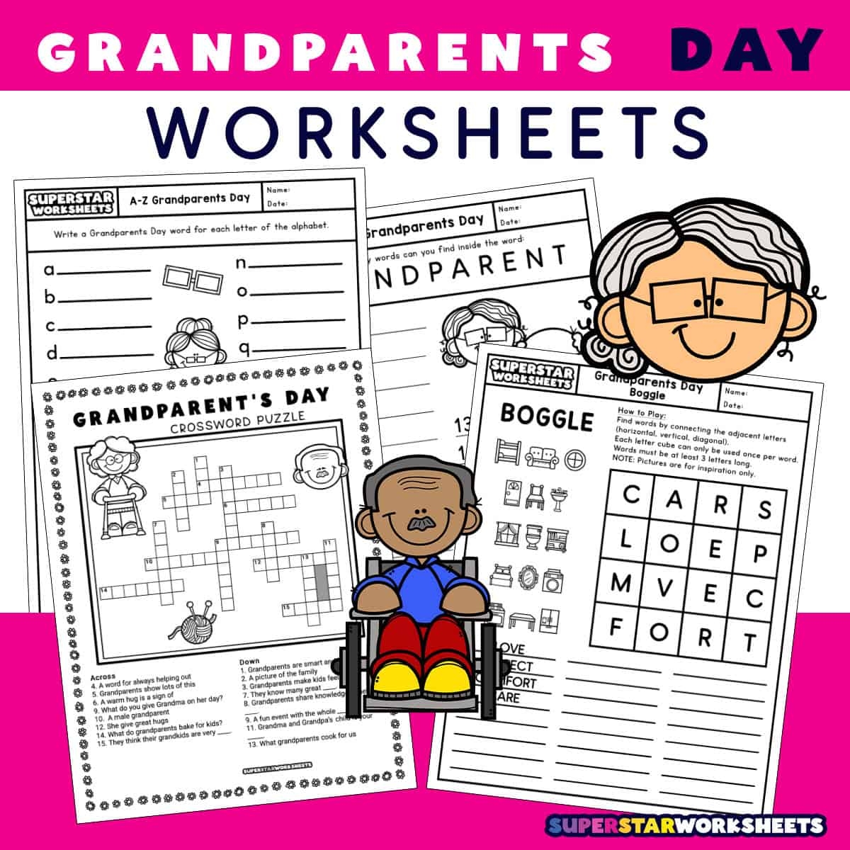 Grandparents Day Printables Superstar Worksheets