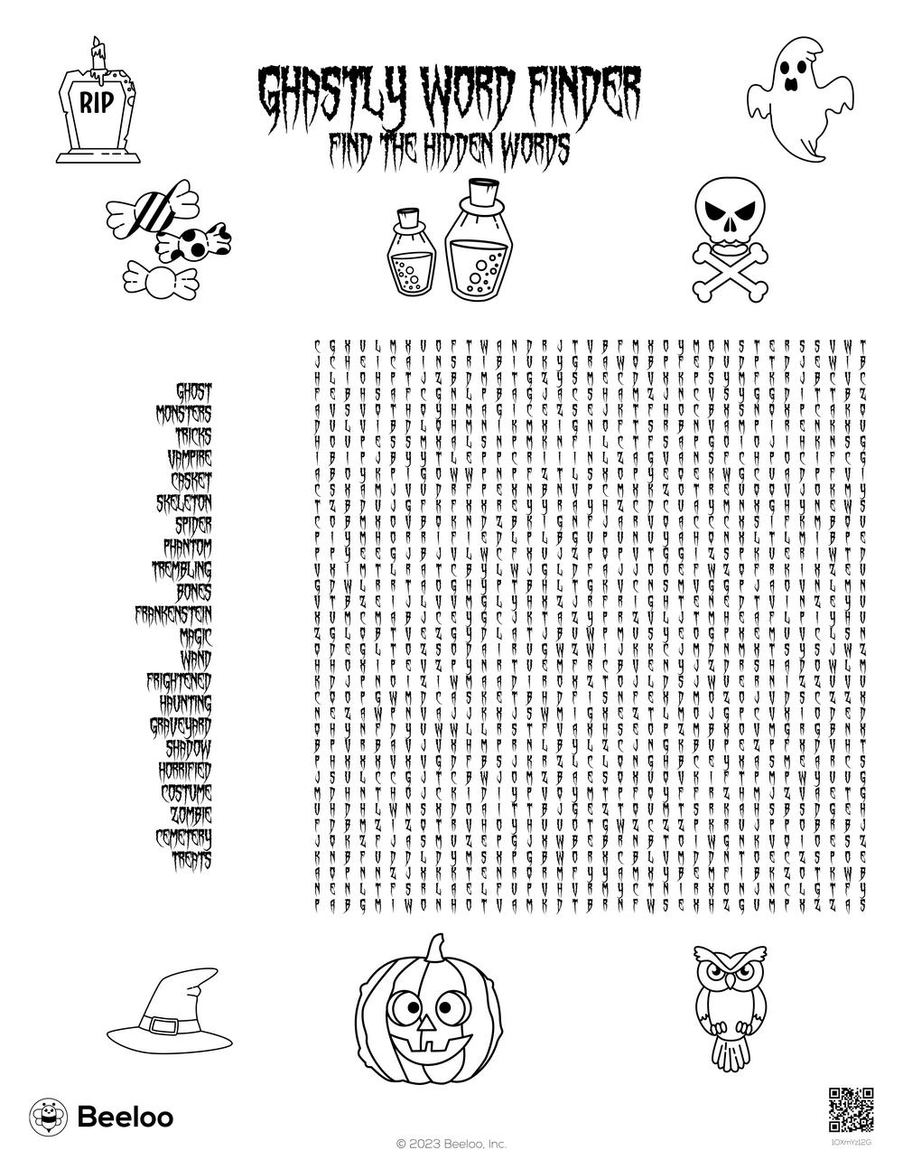 Halloween Word Search Free Printable Pdf Halloween Word Search Free Printable Pdf