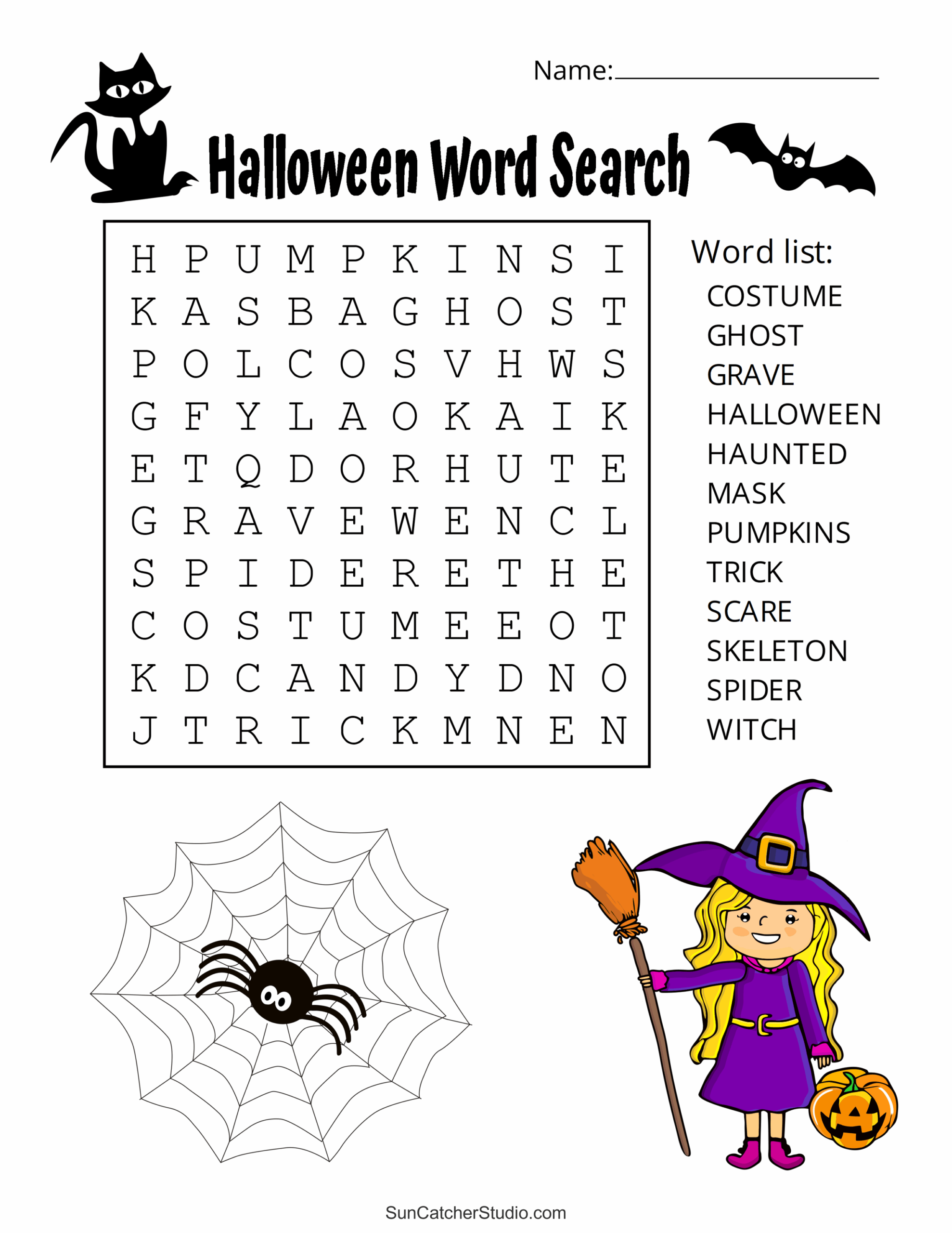 Halloween Word Search Free Printable Puzzles DIY Projects Worksheets Library Halloween Word Search Free Printable Puzzles DIY Projects Worksheets Library