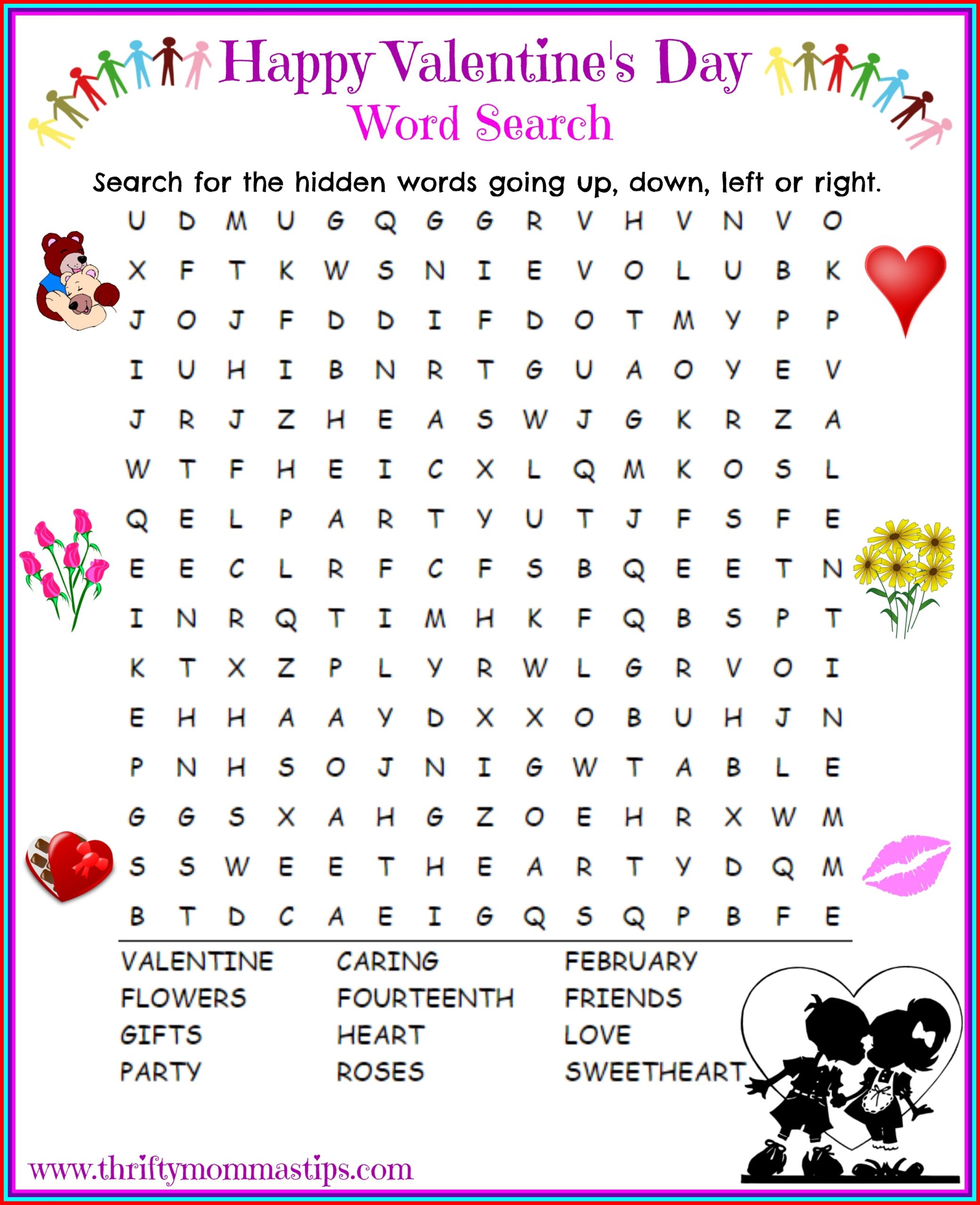 Valentines Word Search Printable Pdf Valentines Word Search Printable Pdf