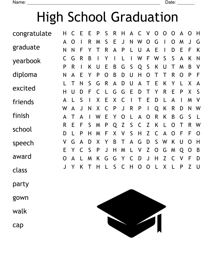 High School Word Search Free Printable High School Word Search Free Printable