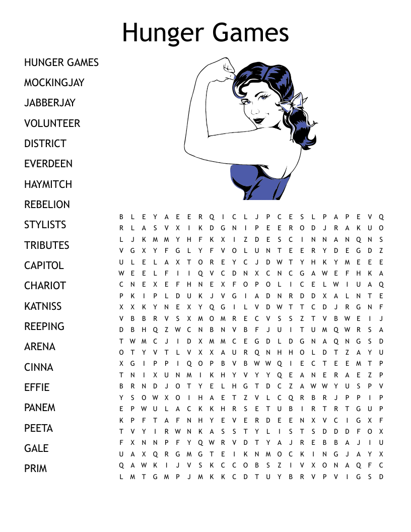 Hunger Games Word Search WordMint Hunger Games Word Search WordMint