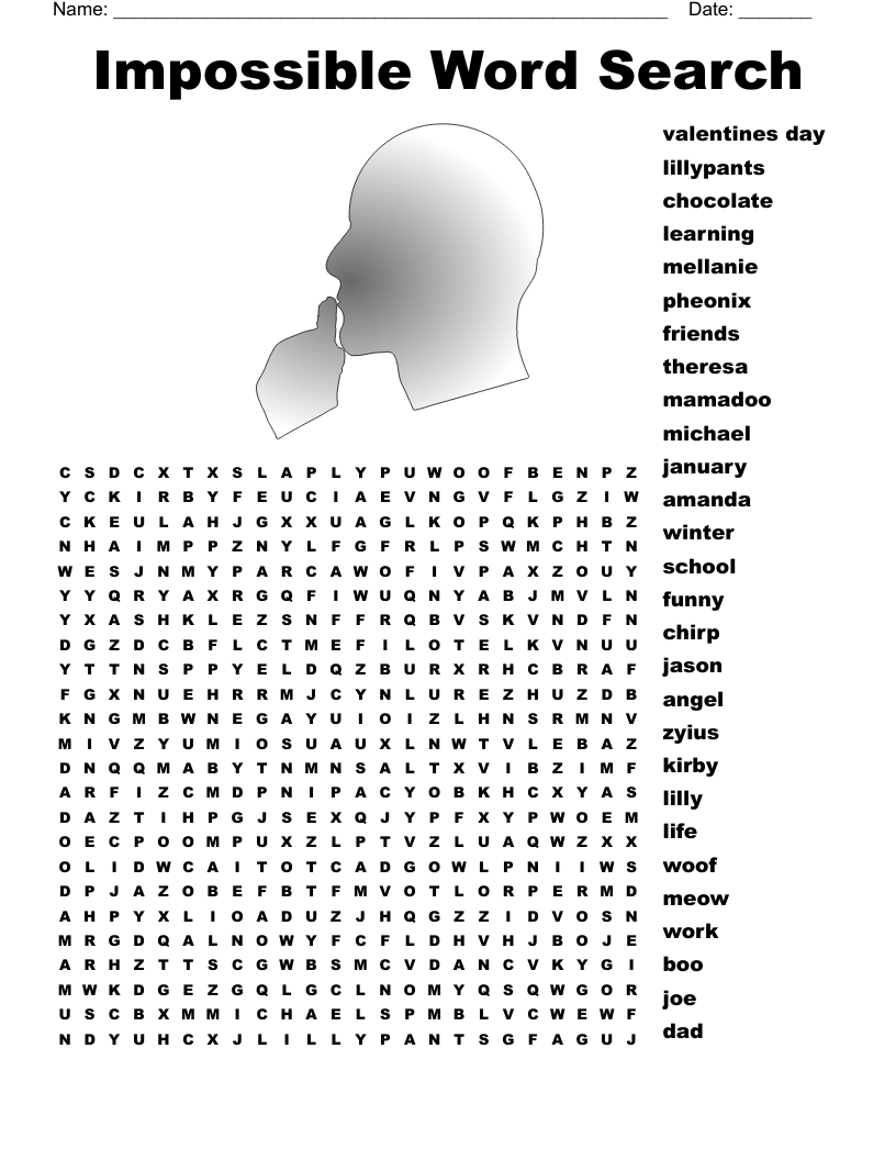 Impossible Word Search WordMint Impossible Word Search WordMint