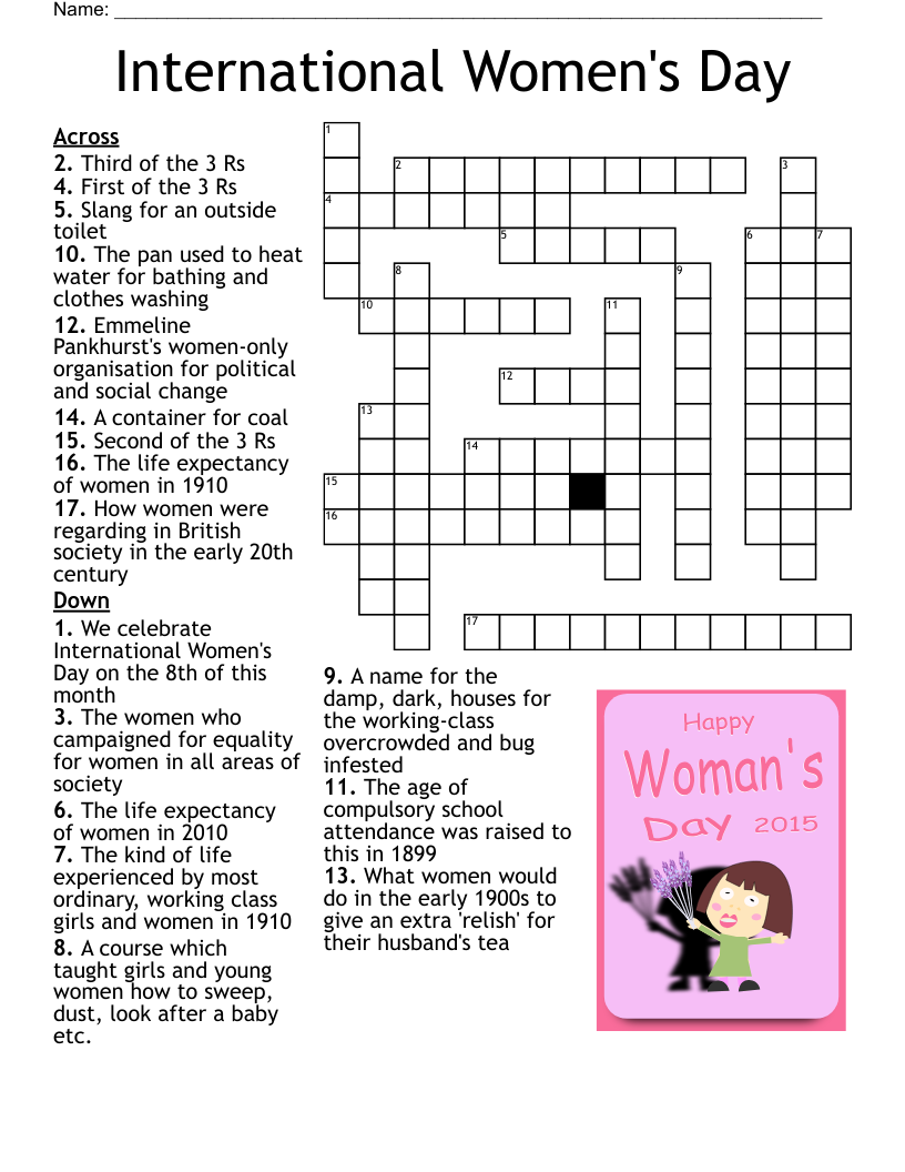 International Women s Day Word Search WordMint