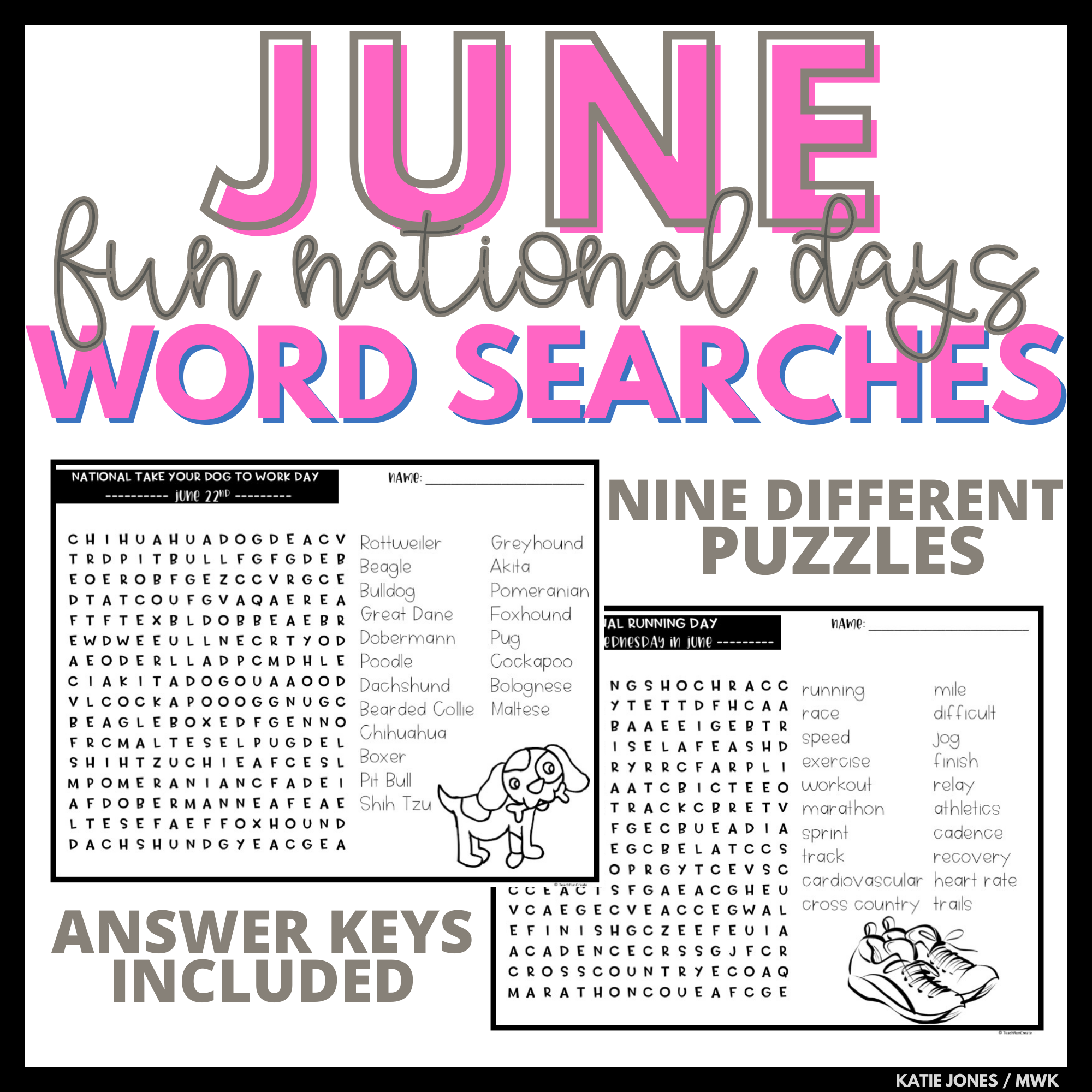 Free Printable June Word Search Free Printable June Word Search