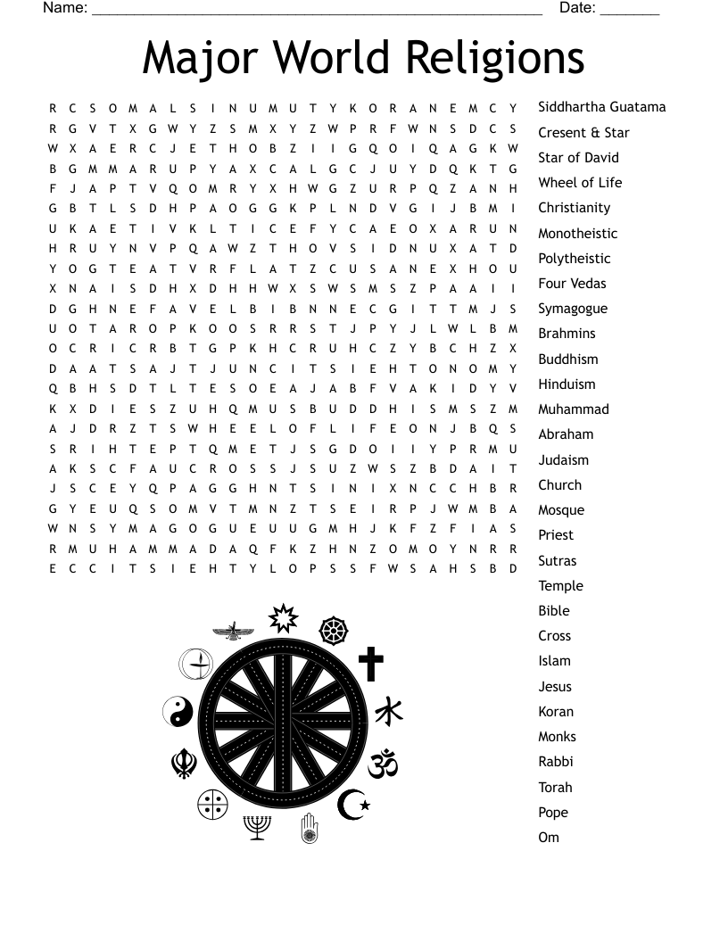 Free Printable Religious Word Searches Free Printable Religious Word Searches