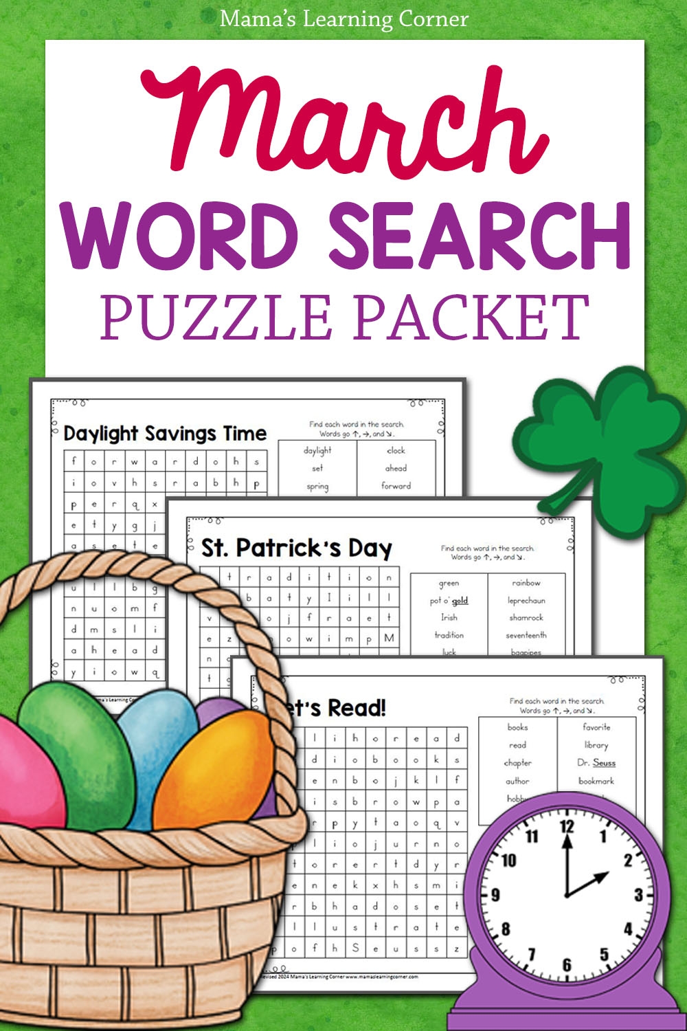 Printable March Word Search Puzzles Printable March Word Search Puzzles