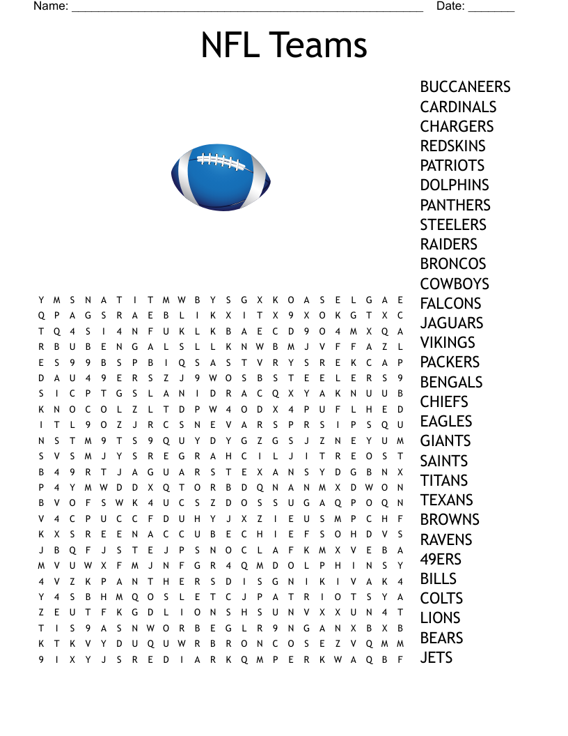Detroit Lions Word Search Printable Detroit Lions Word Search Printable