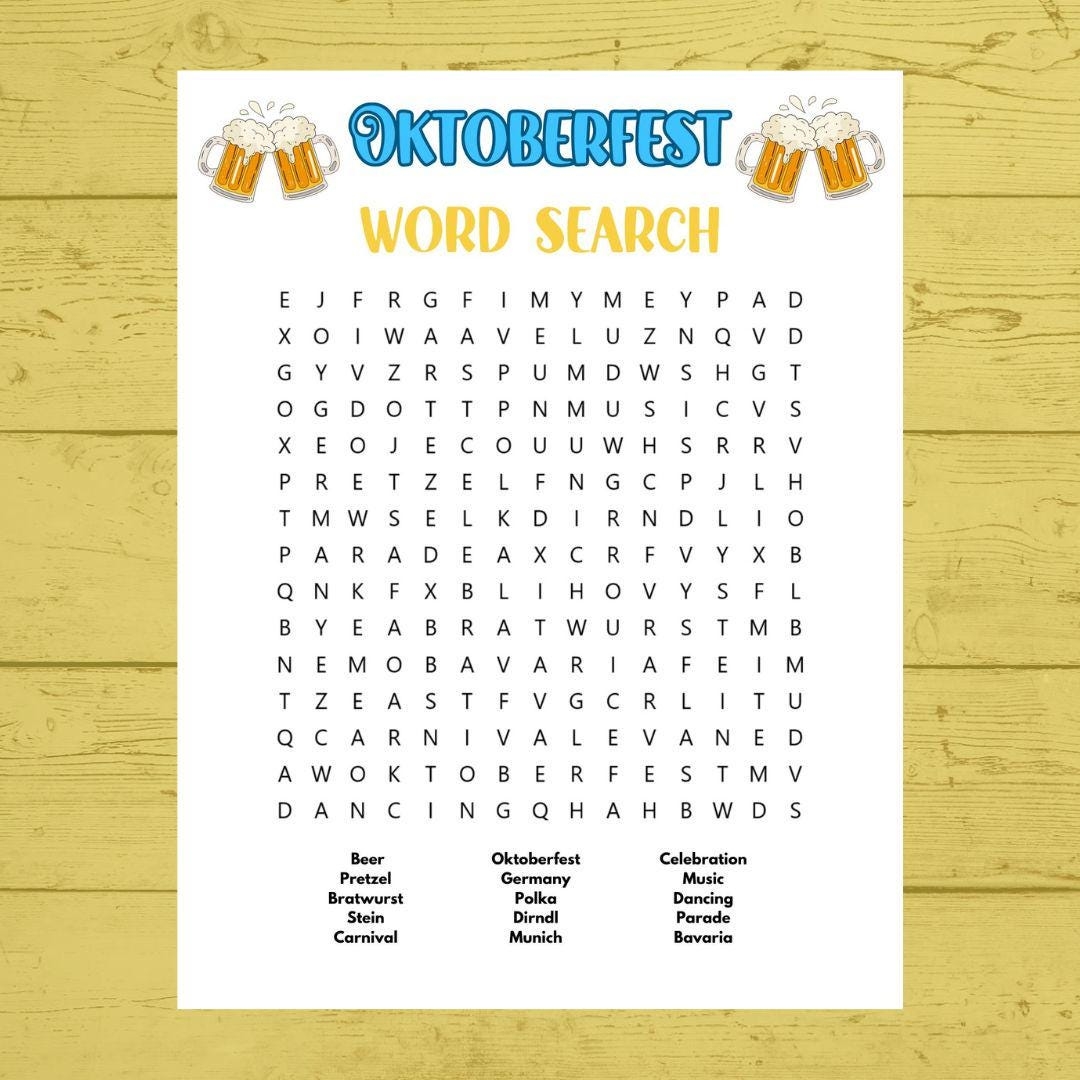 Oktoberfest Word Search Oktoberfest Party Games Oktoberfest Printable German Games Oktoberfest Beer Festival Oktoberfest Party Etsy Ireland Oktoberfest Word Search Oktoberfest Party Games Oktoberfest Printable German Games Oktoberfest Beer Festival Oktoberfest Party Etsy Ireland